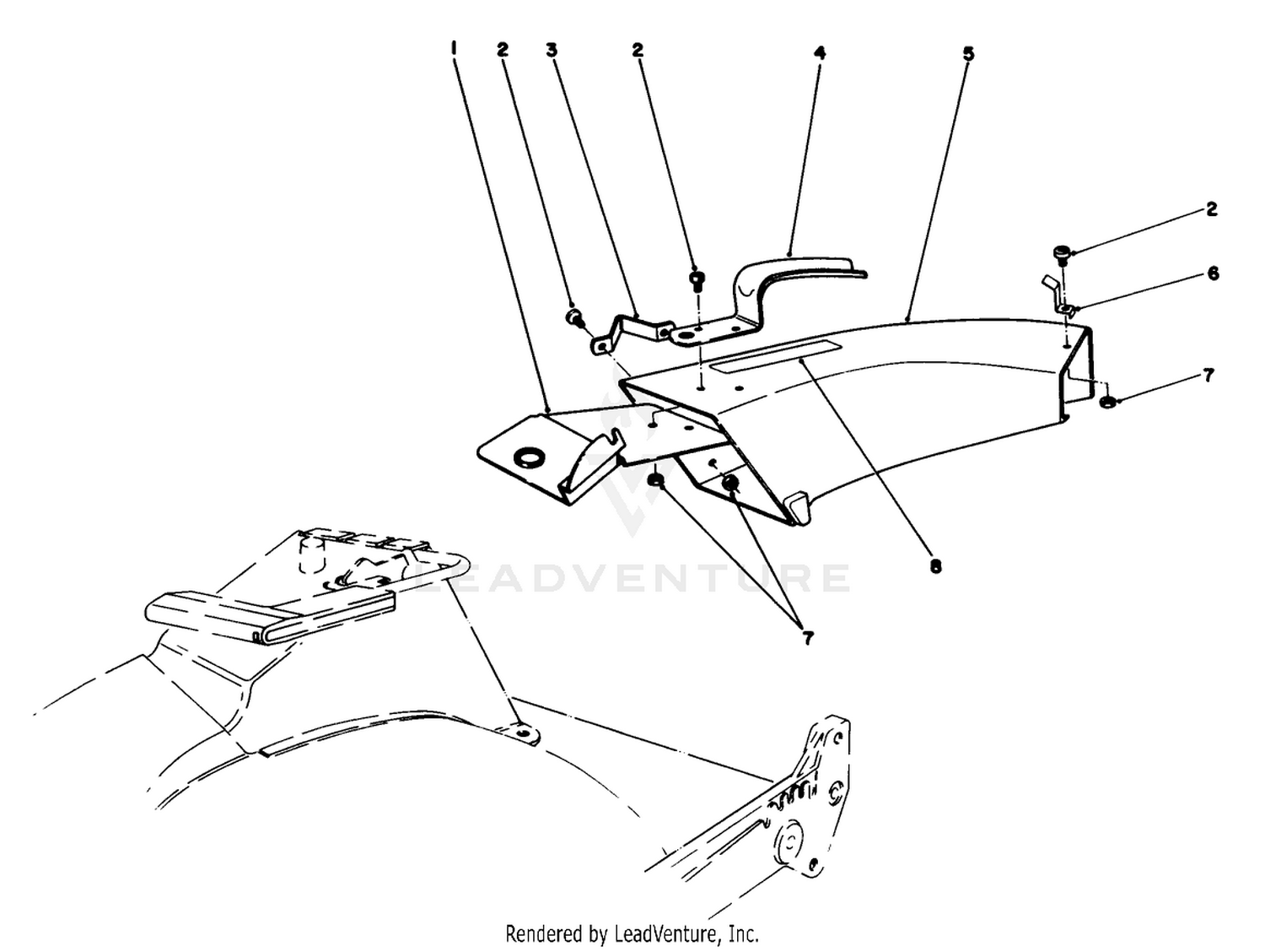 Side Discharge Chute Model No. 59108 (optional)