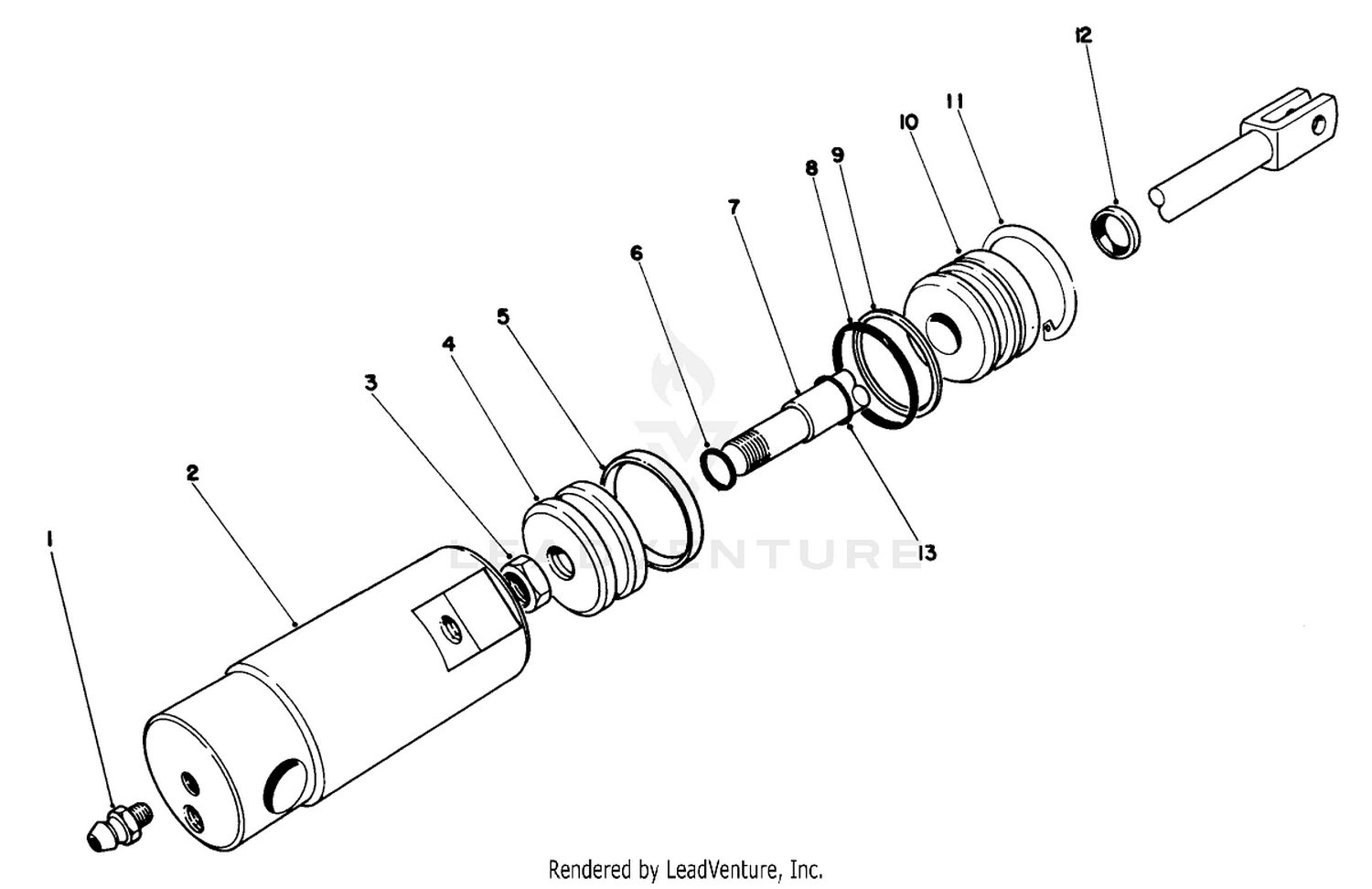Hydraulic Cylinder-Front No. 72-9720