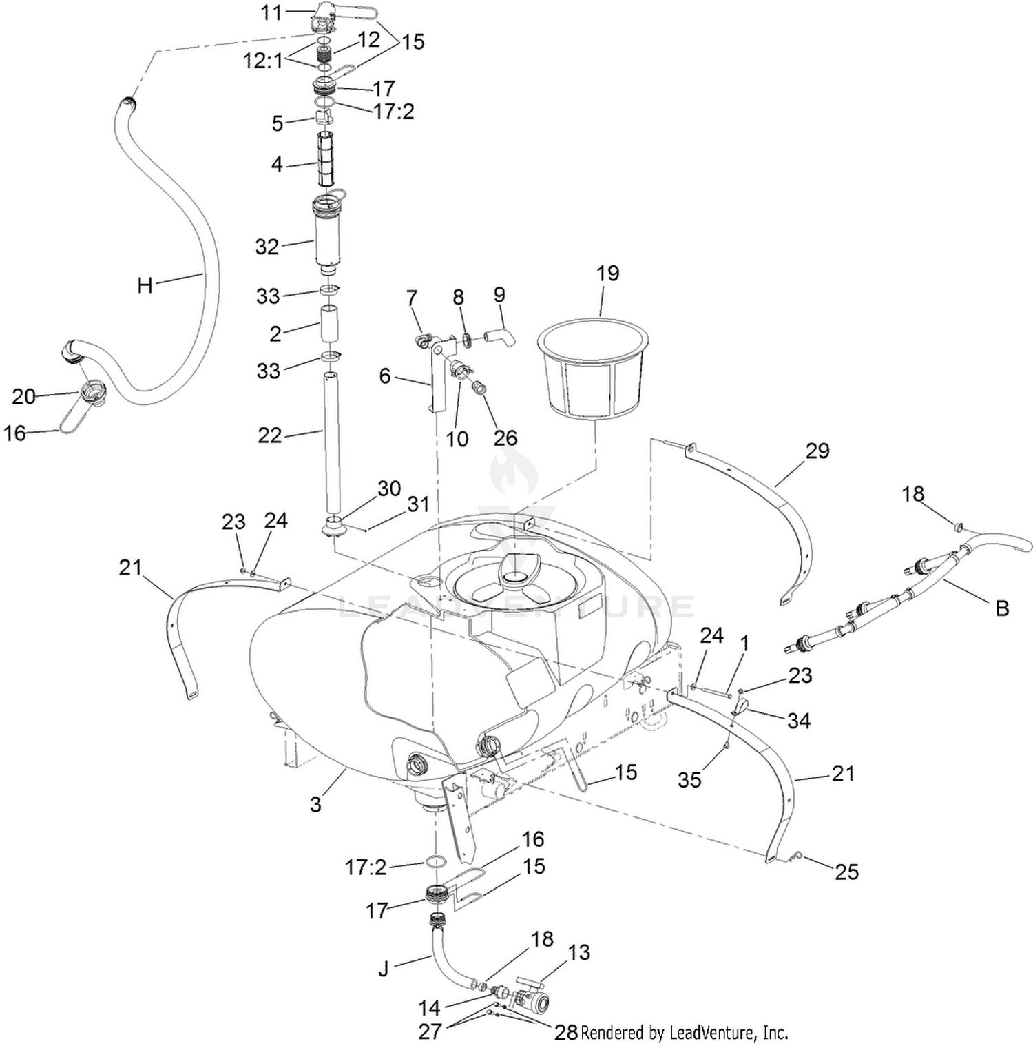 Spray Tank Assembly