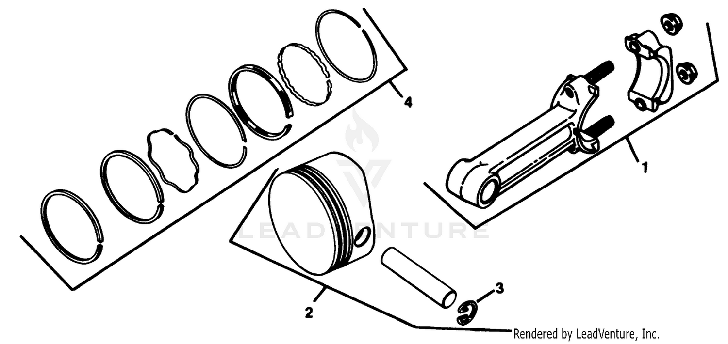 Piston  Rod-Kohler Engine Model No. Kt17qs Type No. 24324 (continued)