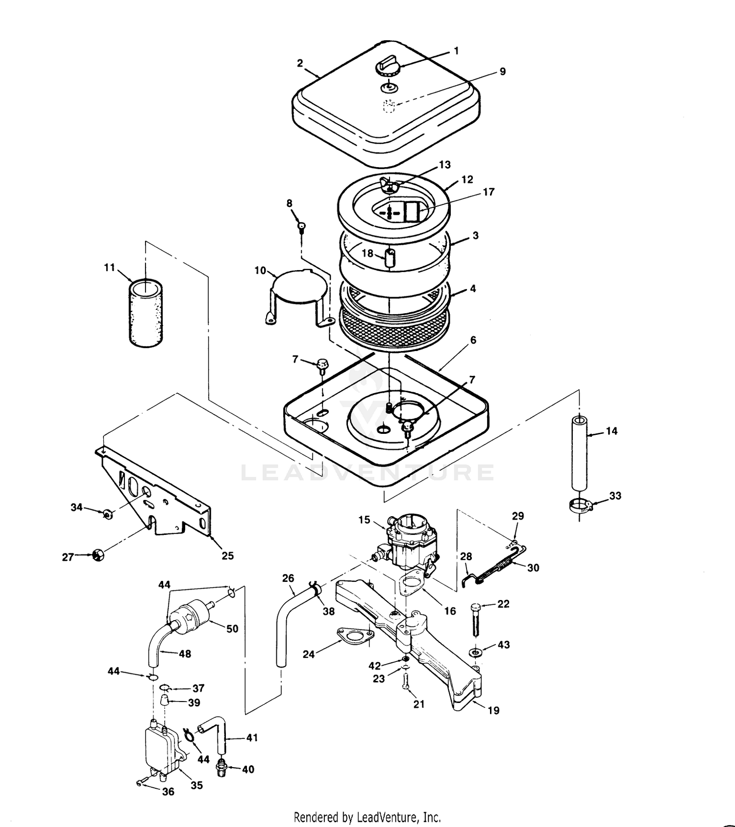 Air Cleaner And Carburetor