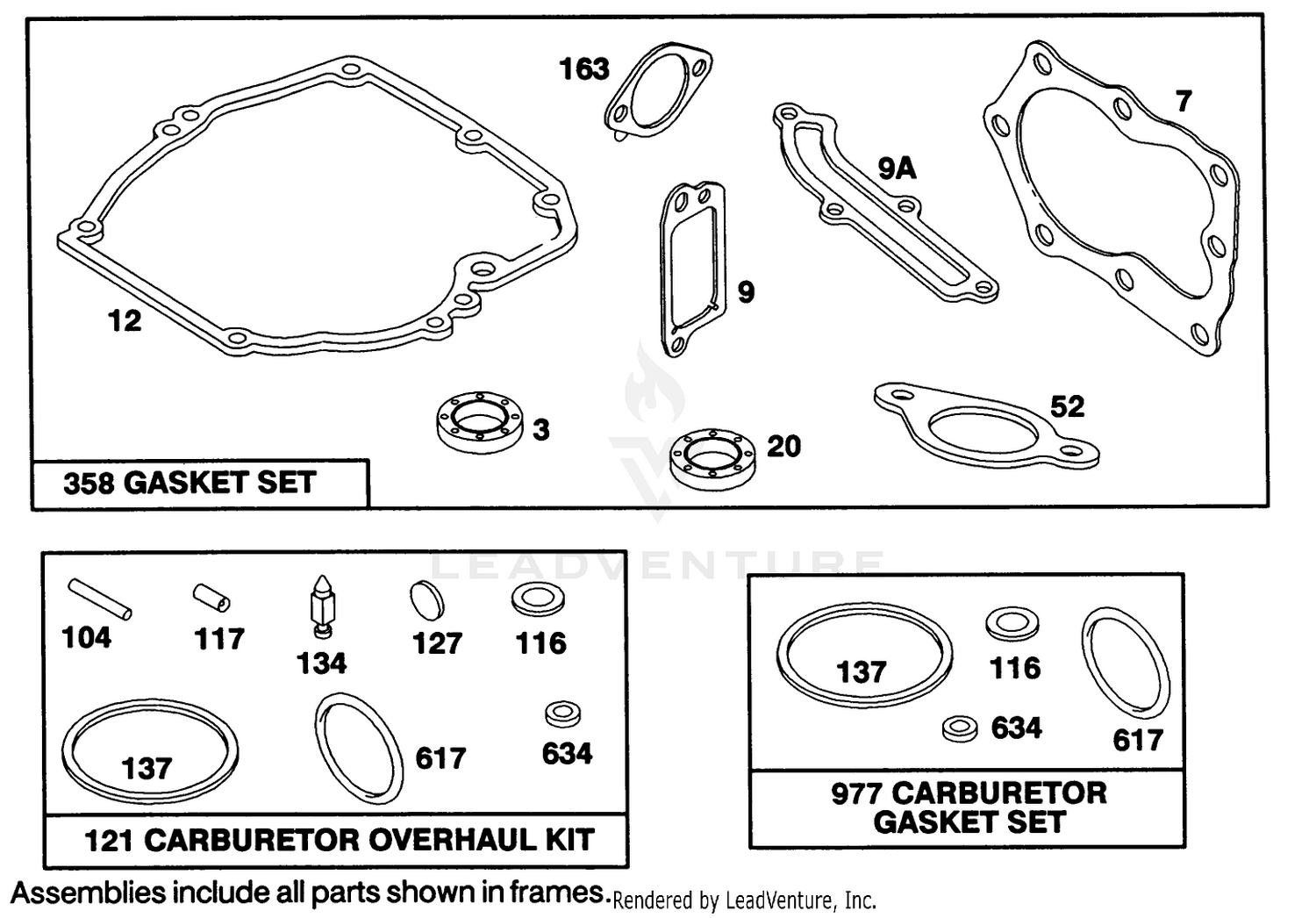 Engine Briggs  Stratton Model 122707-3187-01 9