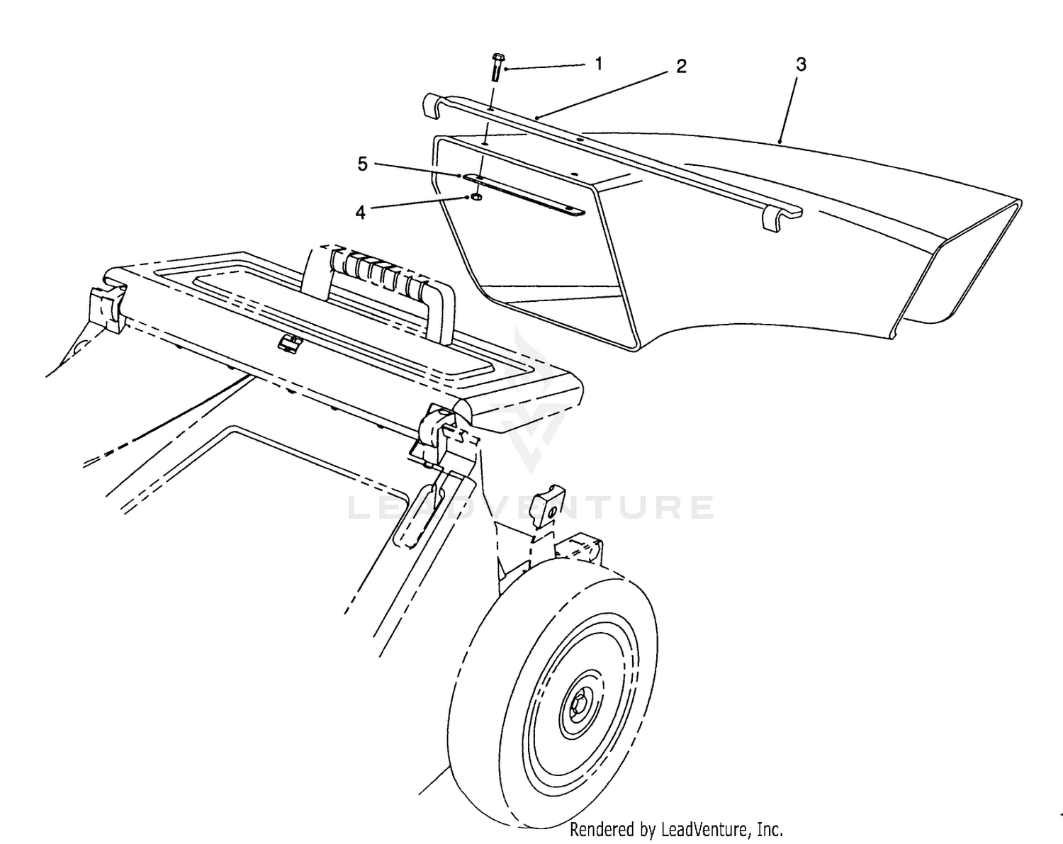 Side Discharge Chute Model No. 59112 (optional)