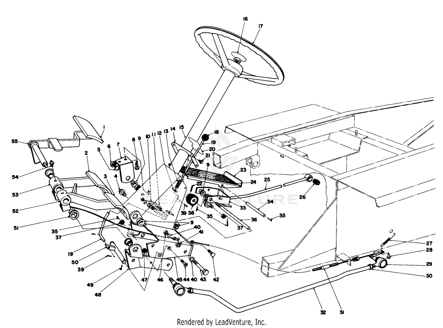 Brake  Steering Gear Assembly