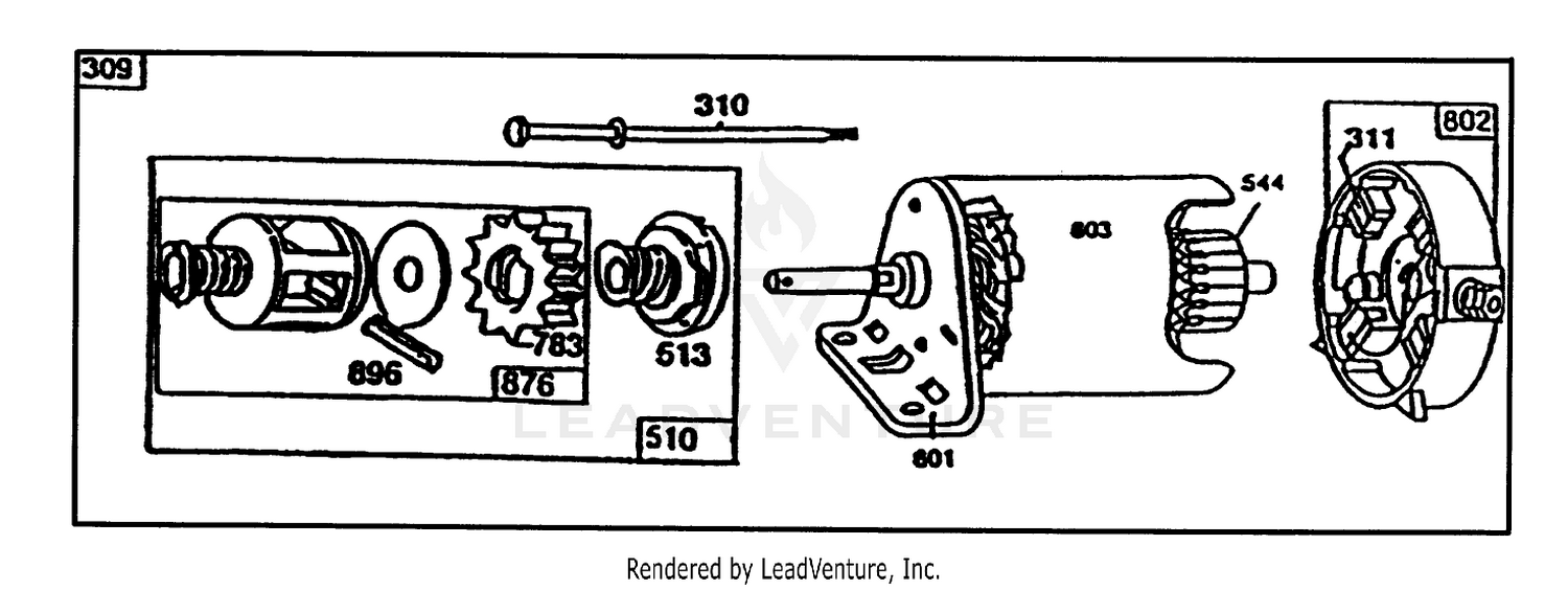Starter-Briggs  Stratton No. 195707-0121-01