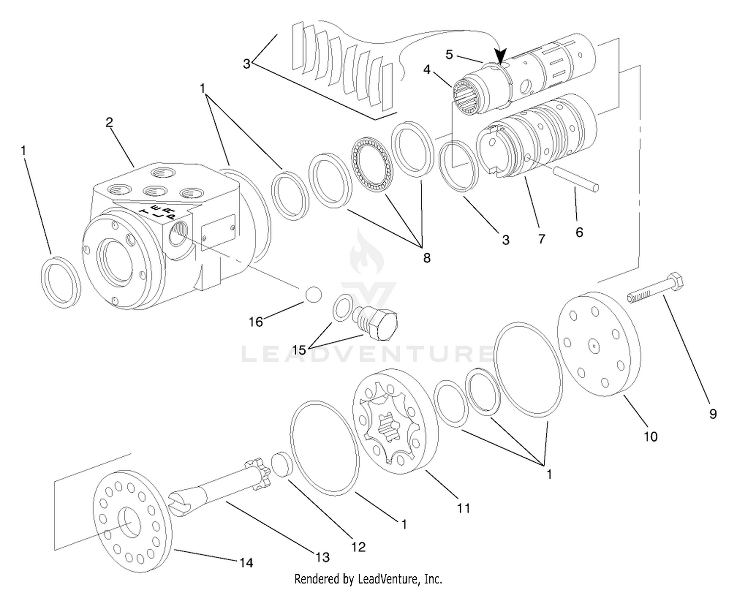 Steering Valve Assembly No. 93-5165