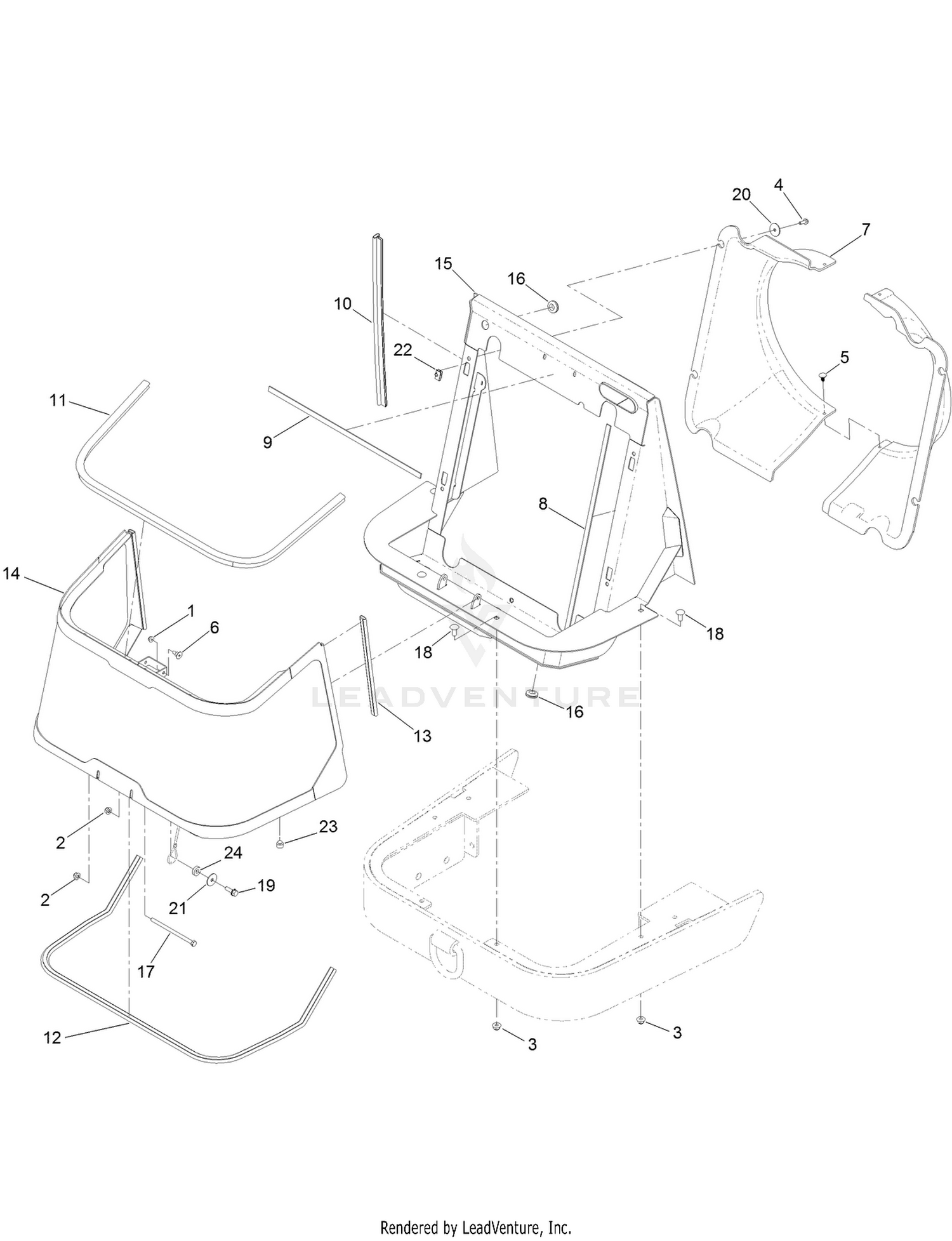 Screen and Support Assembly