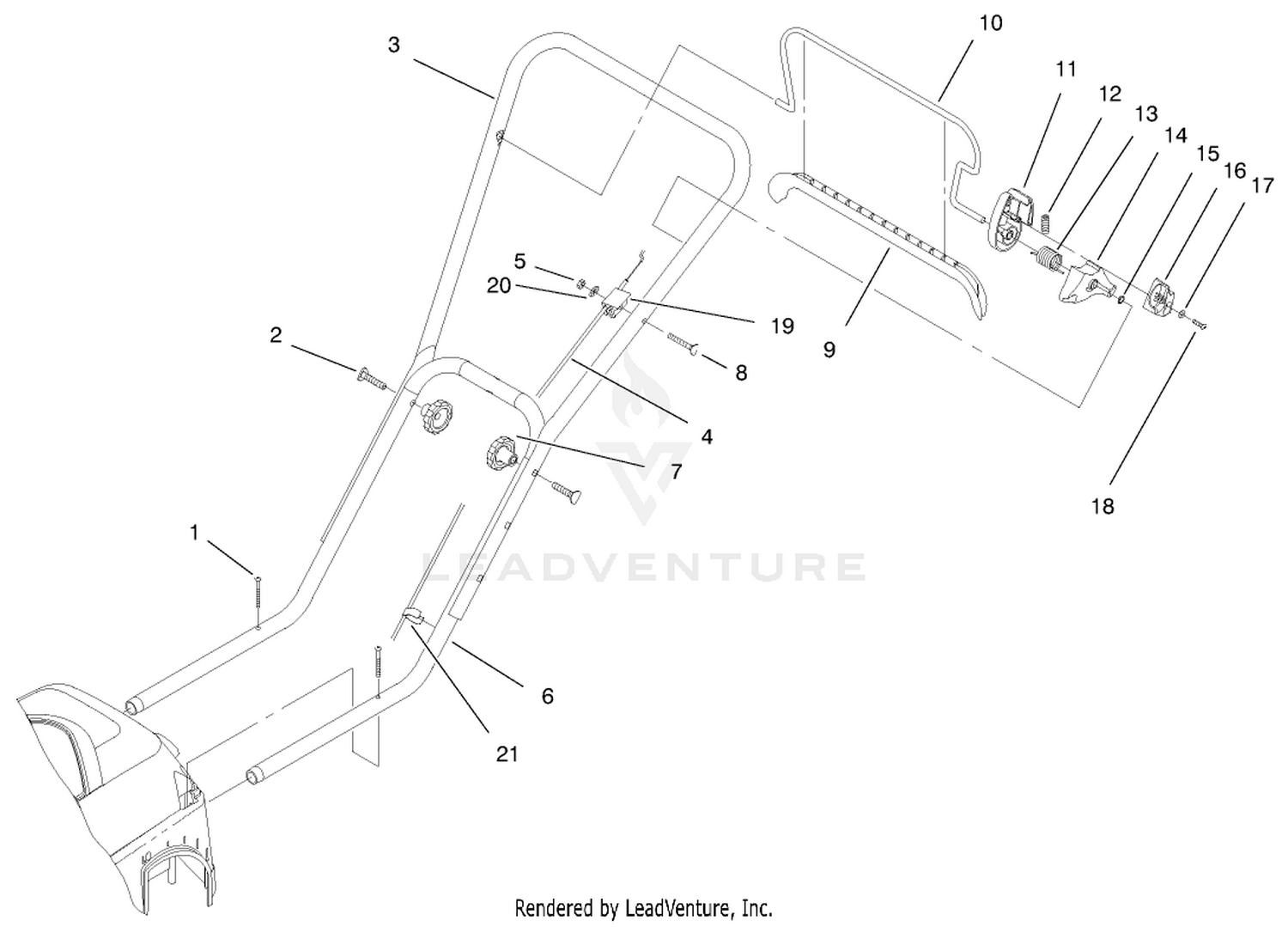 Handle And Controls Assembly