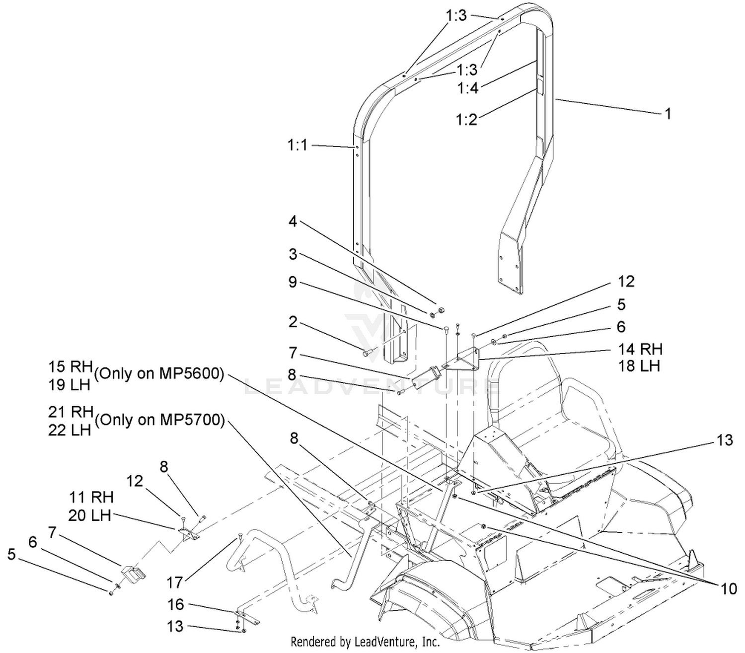 Roll-Over Protection System Assembly