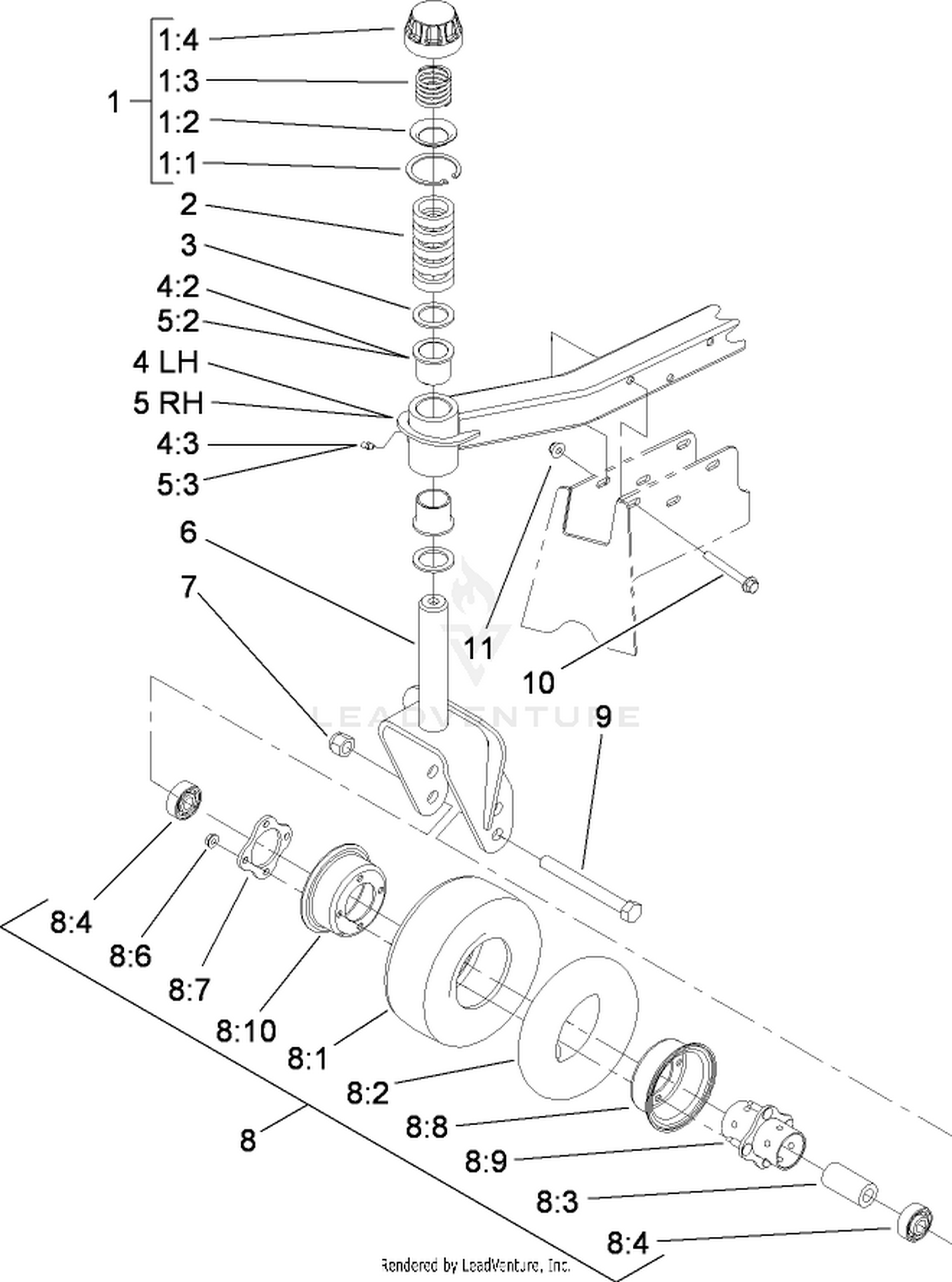 Caster Arm Assembly