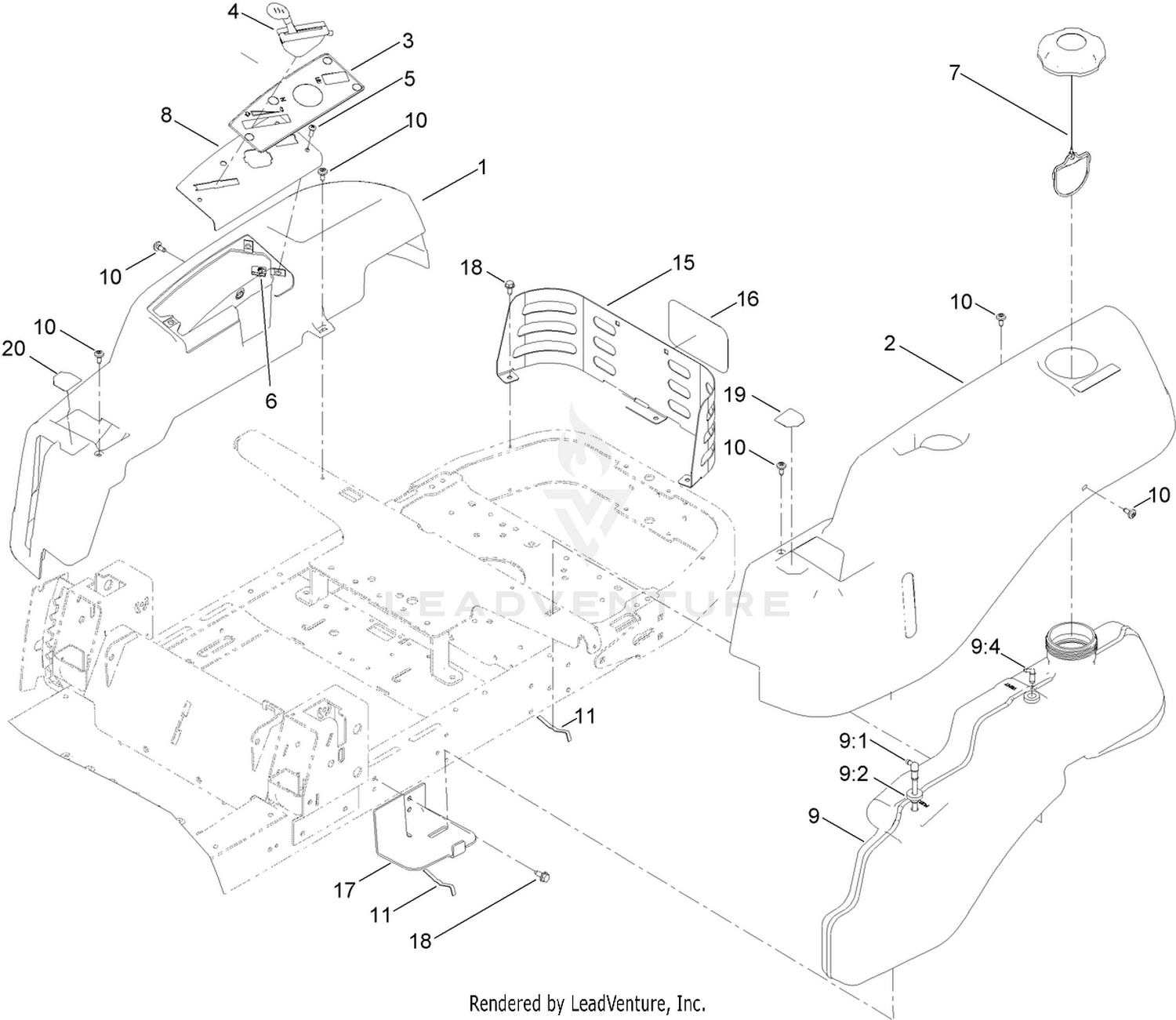 Body Styling and Fuel Pod Assembly