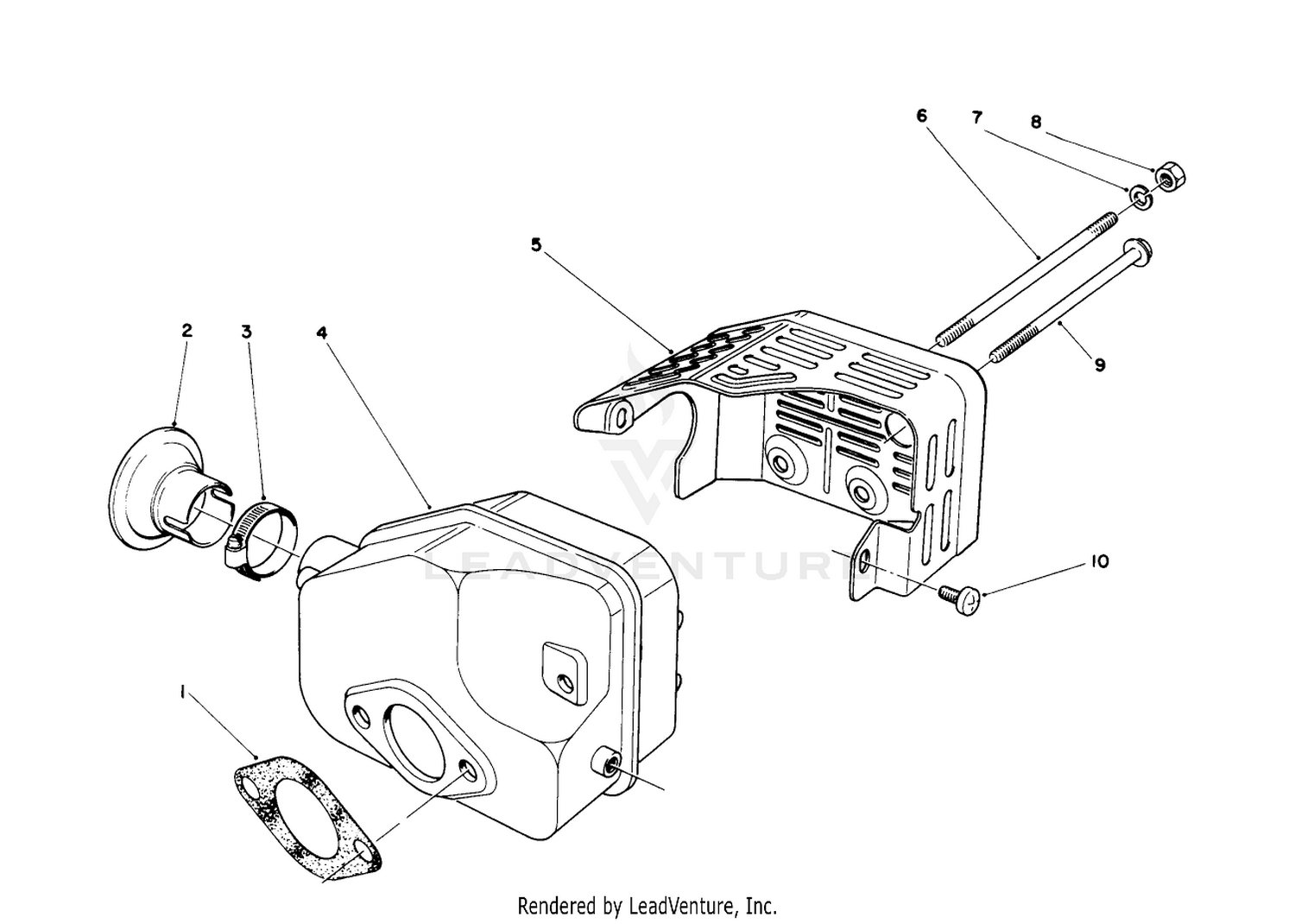 Muffler Assembly (engine No. 47plo-2)