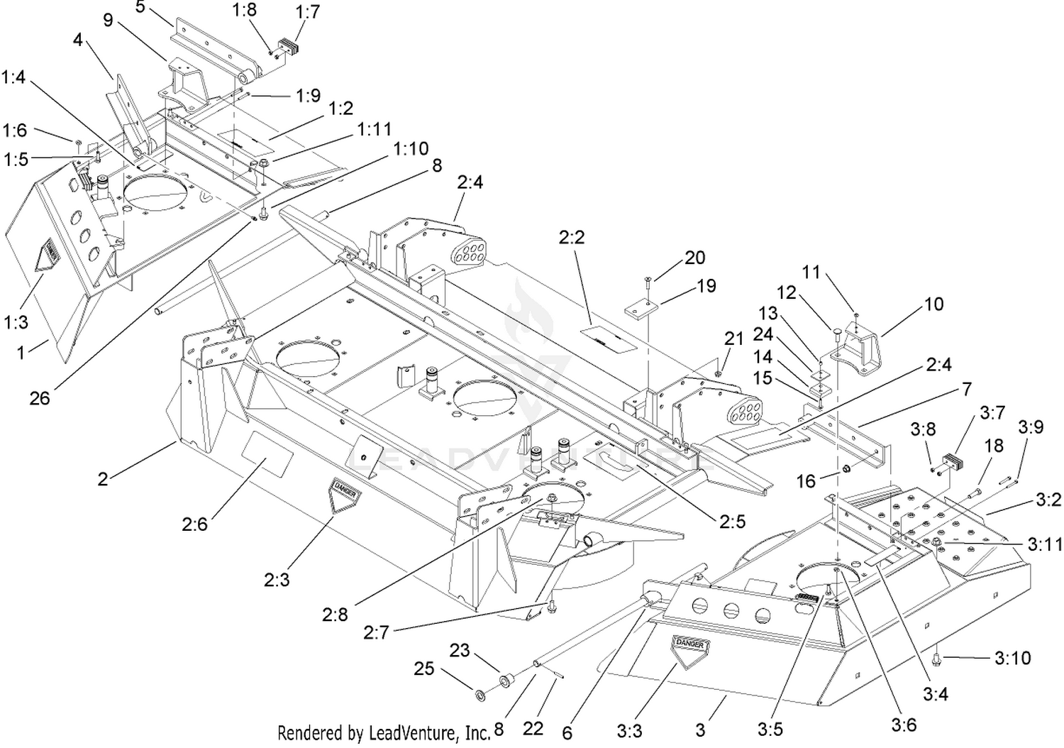 Deck and Wing Assembly