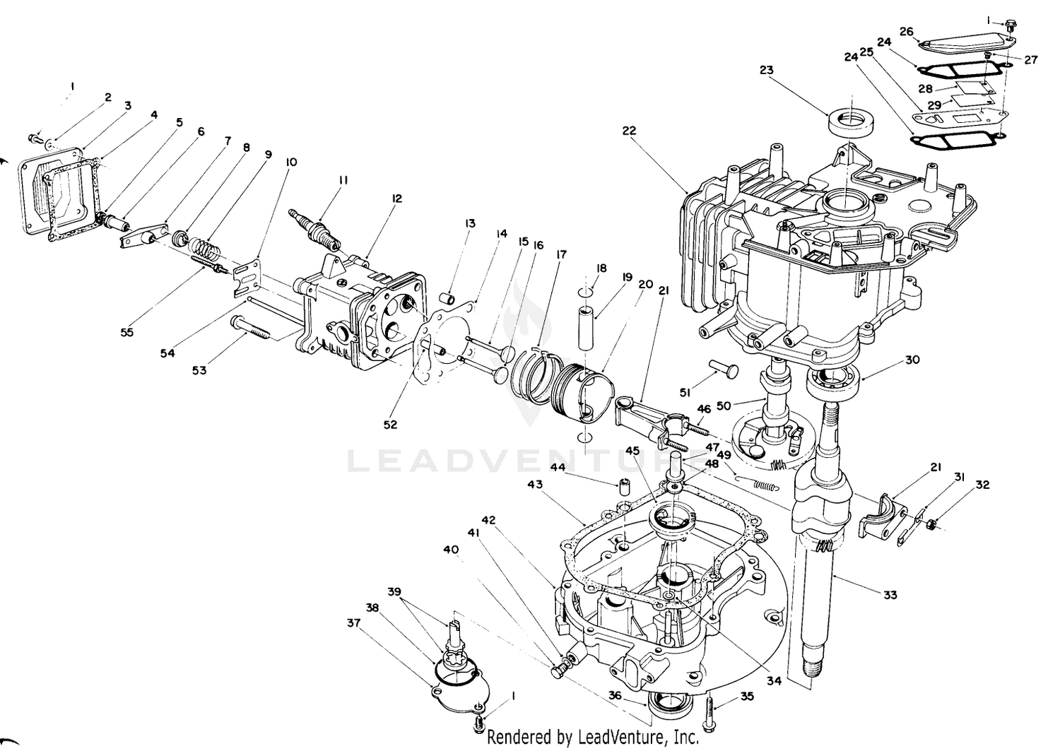 Engine Assembly (continued)(model No. Vml0-2)