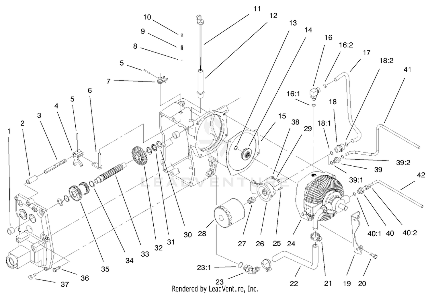 Hydro Trans Axle Assembly (continued)