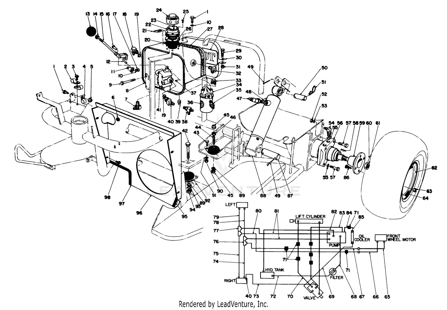 Hydraulic Tank And Systems Diagram