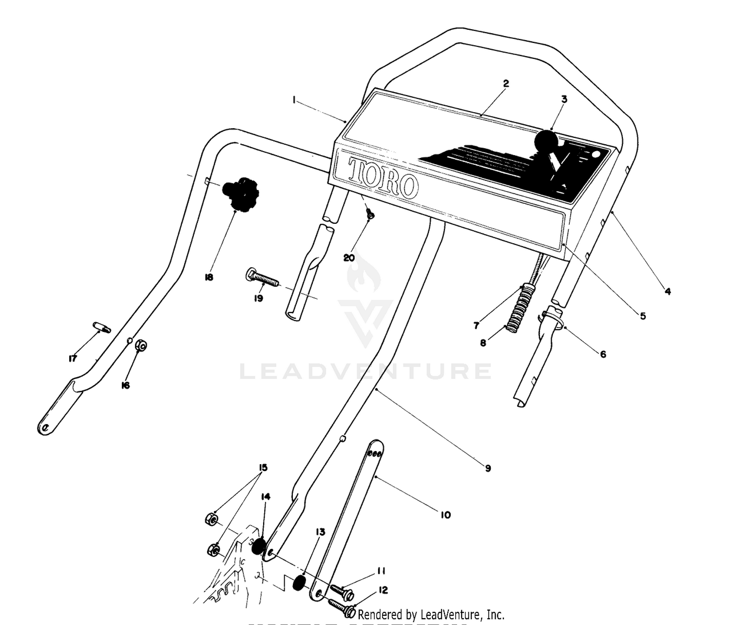 Handle Assembly (used On Units With Serial No. 7000101-7002011)