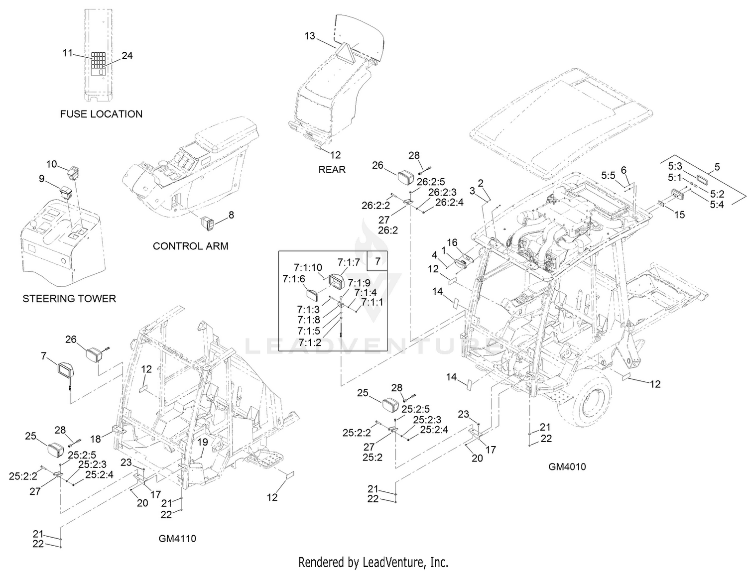 GM4010/4110 North American Light Assembly
