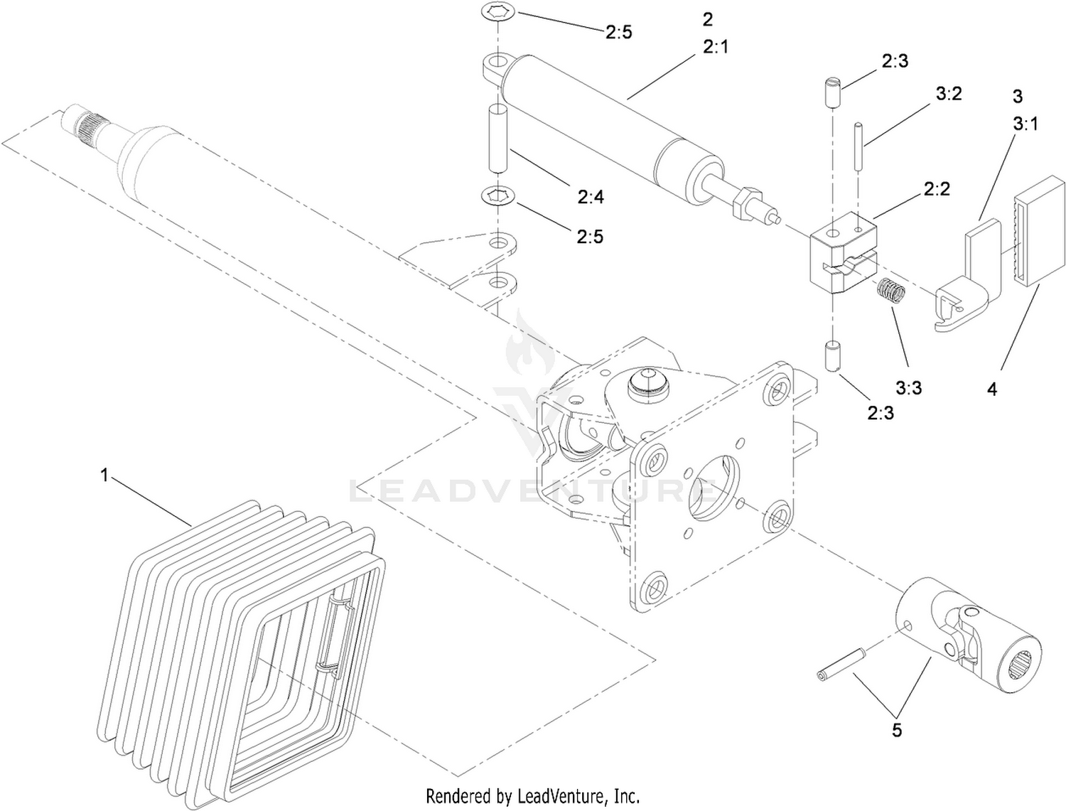 Steering Tilt Column Assembly No. 106-3622