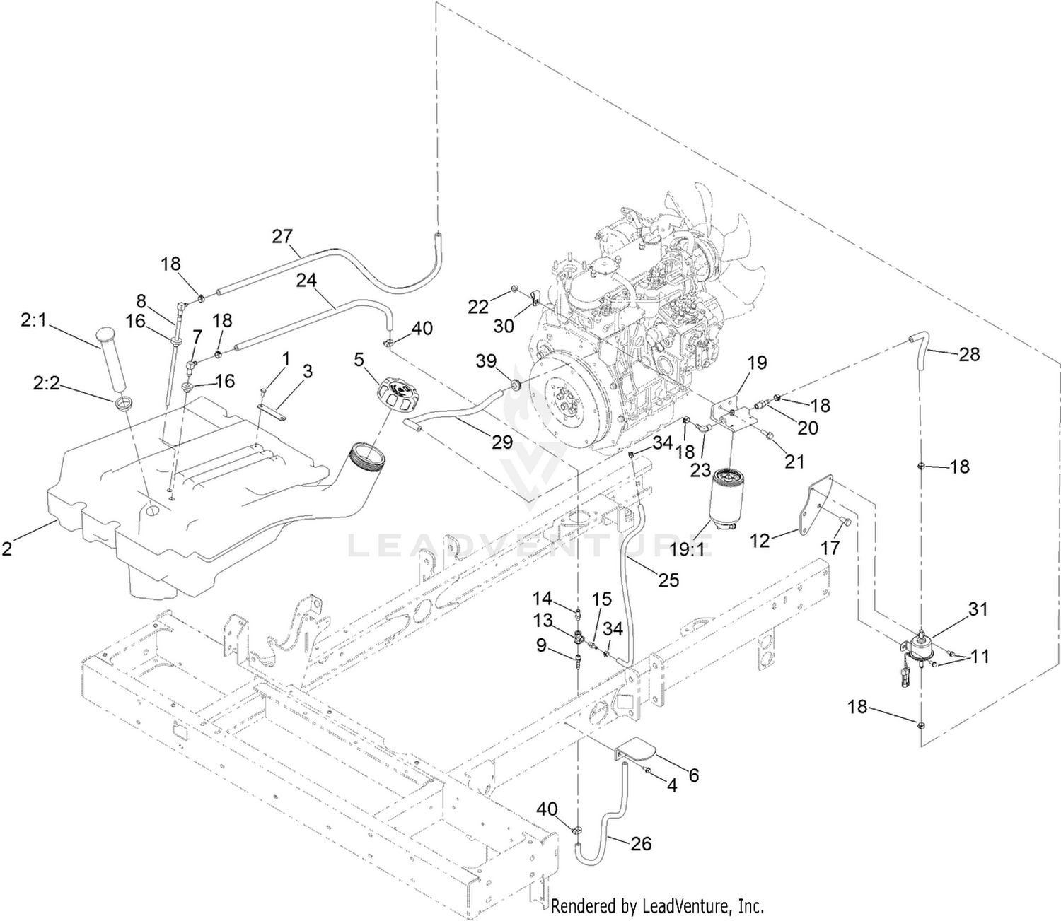 Fuel Tank and Filter Assembly