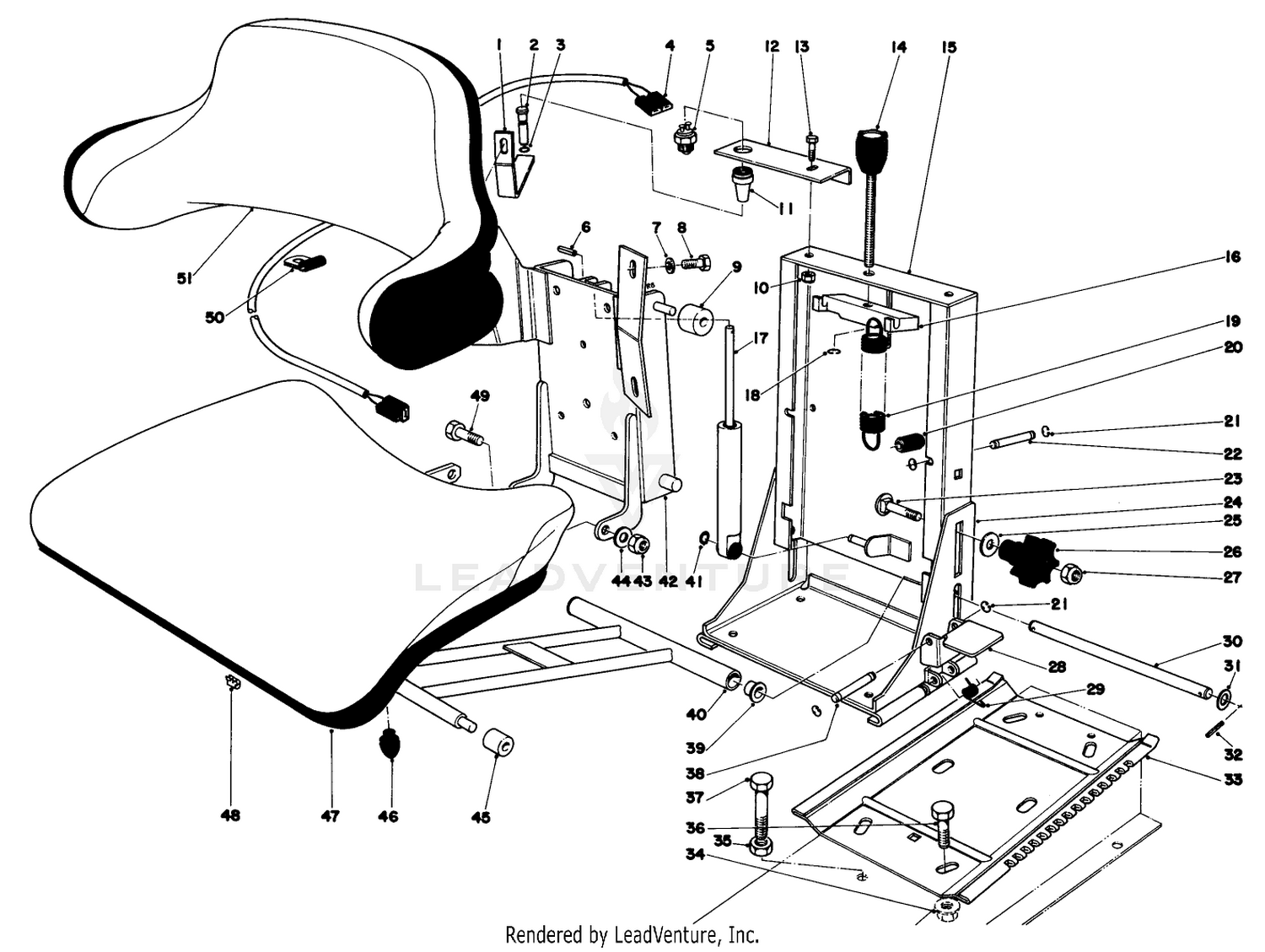 Suspension Seat Kit Model No. 03542 (optional)