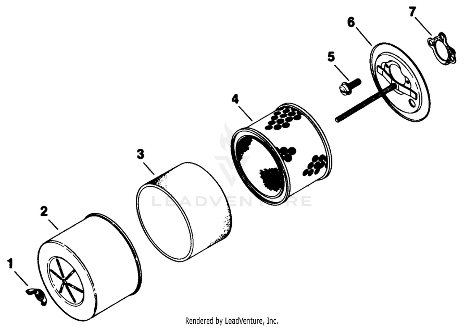 Air Intake-Engine Assembly-Kohler Model No. M16s-711533