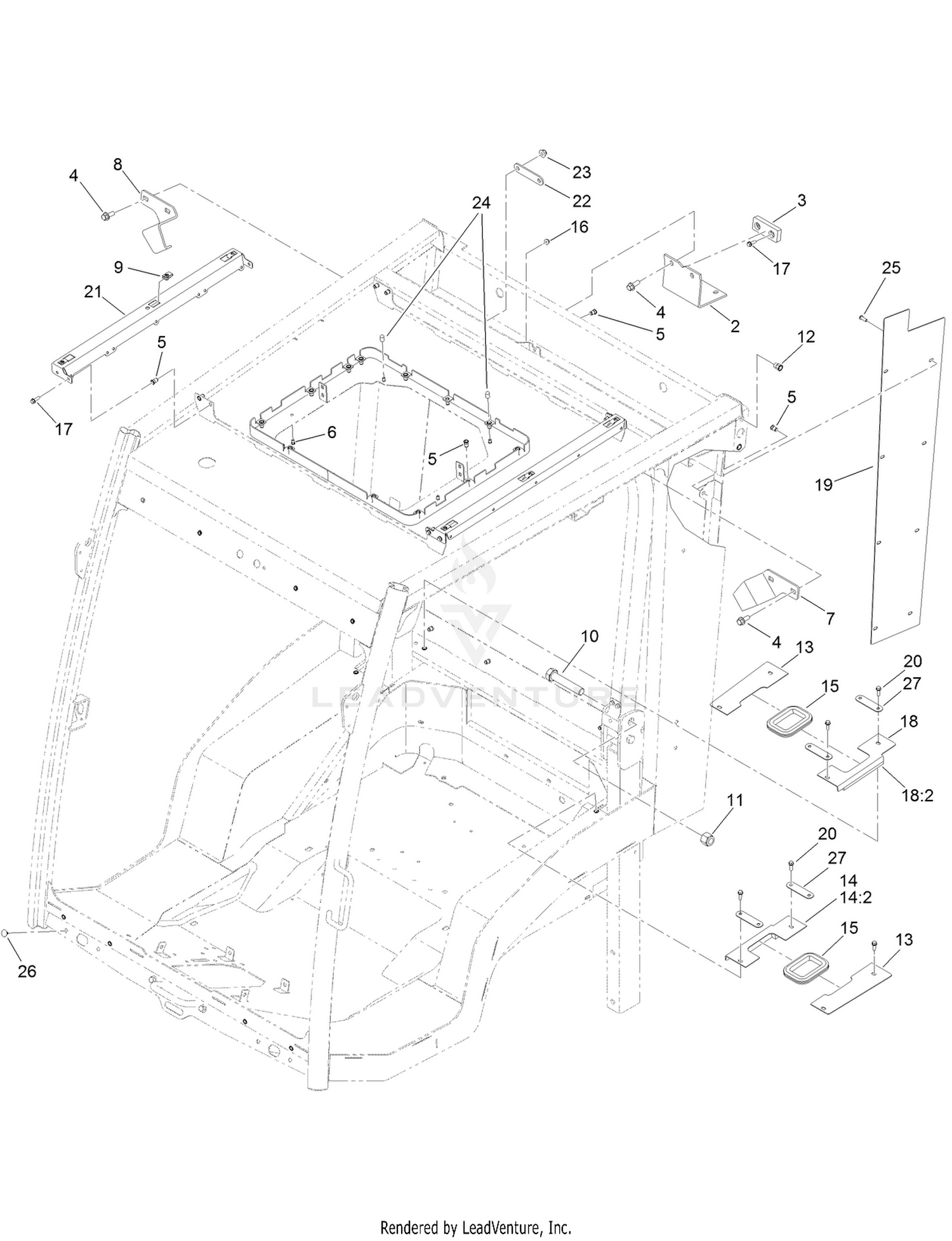 Frame, Mount and Seals Assembly
