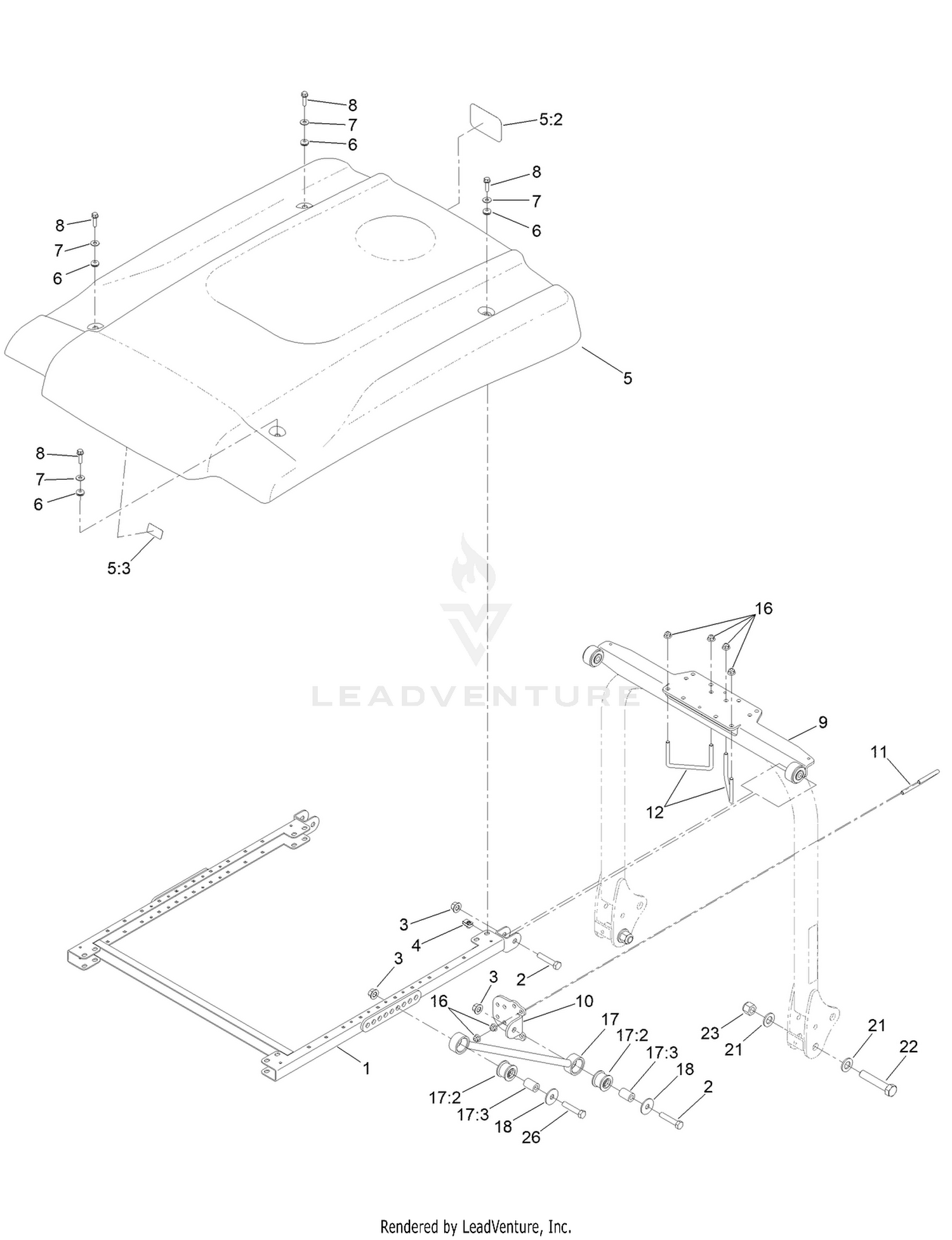 Groundsmaster 360 Sunshade Assembly