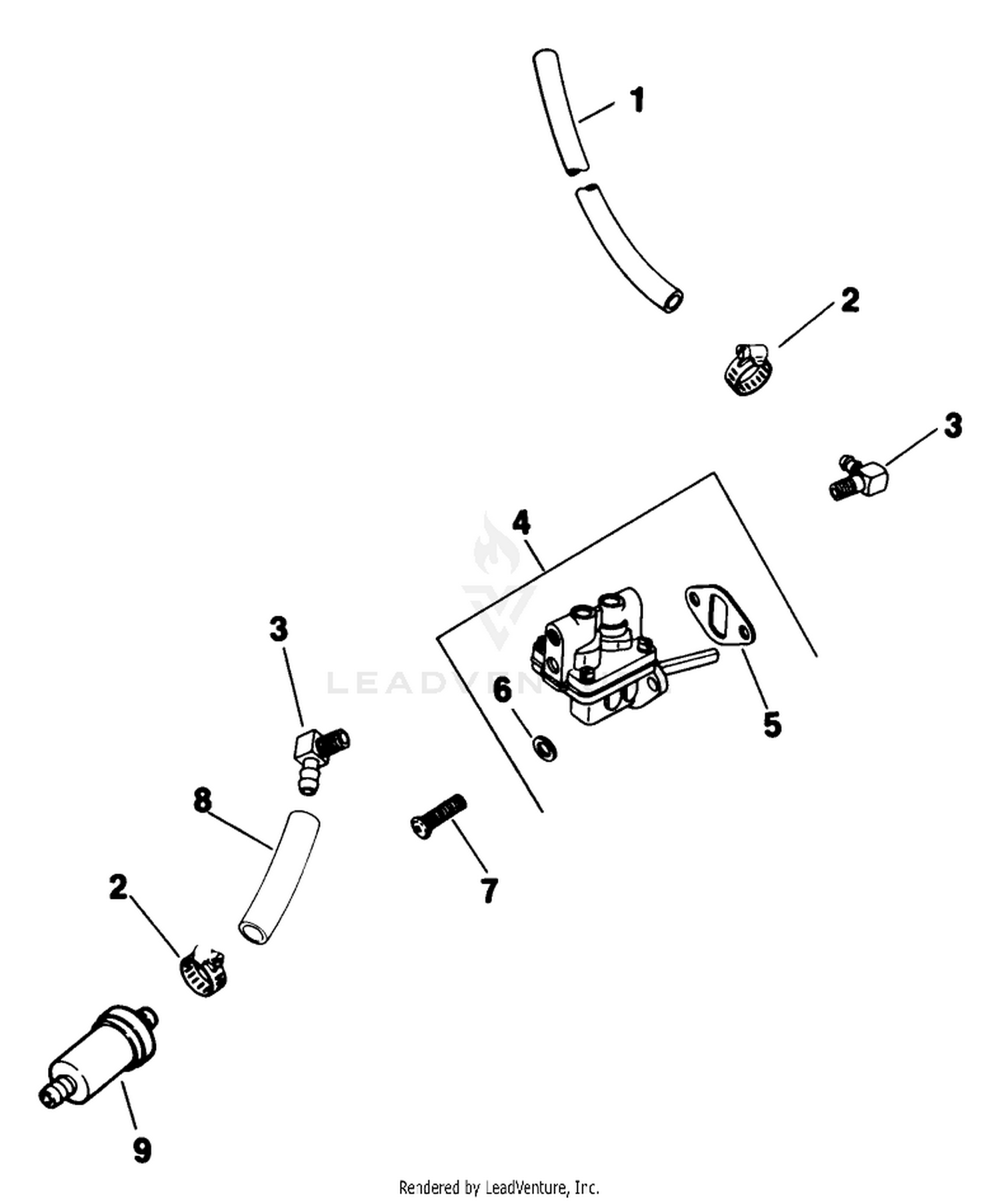 Fuel Pump-Engine Kohler Model No. M18qs-24657 (continued)