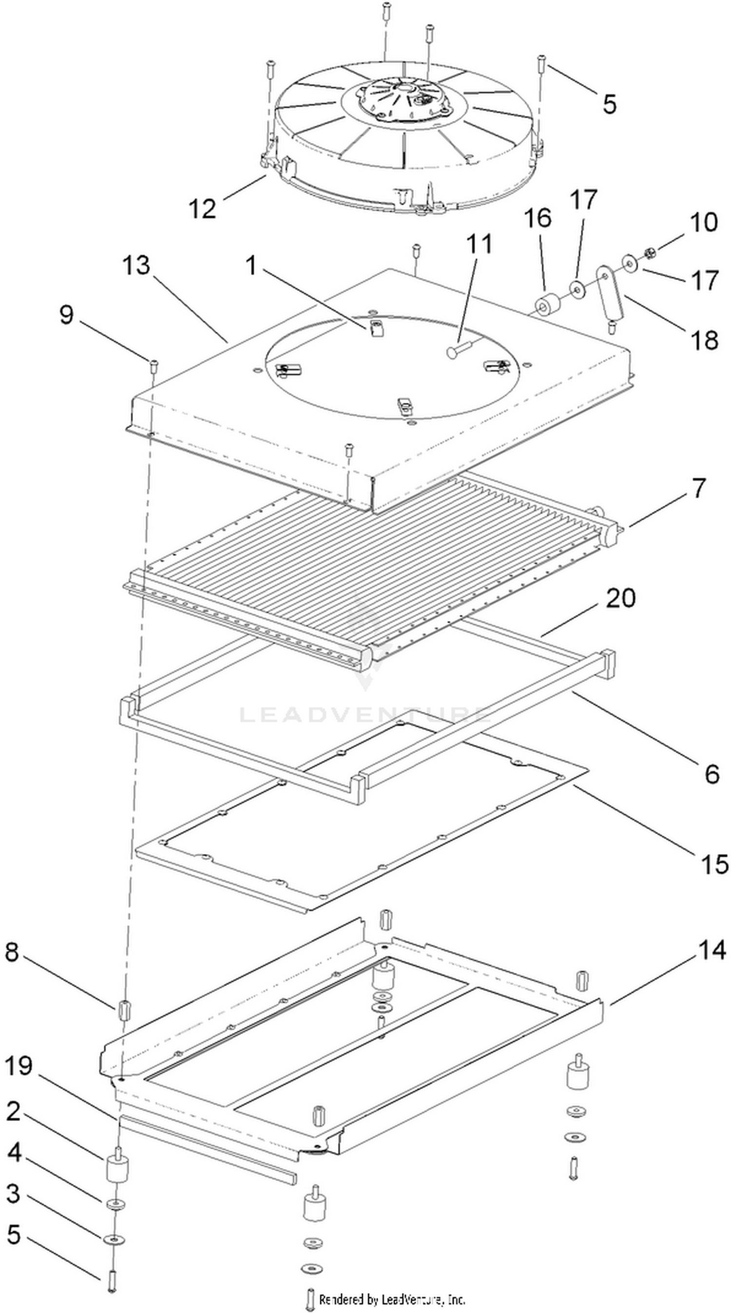Cab Condensor Assembly