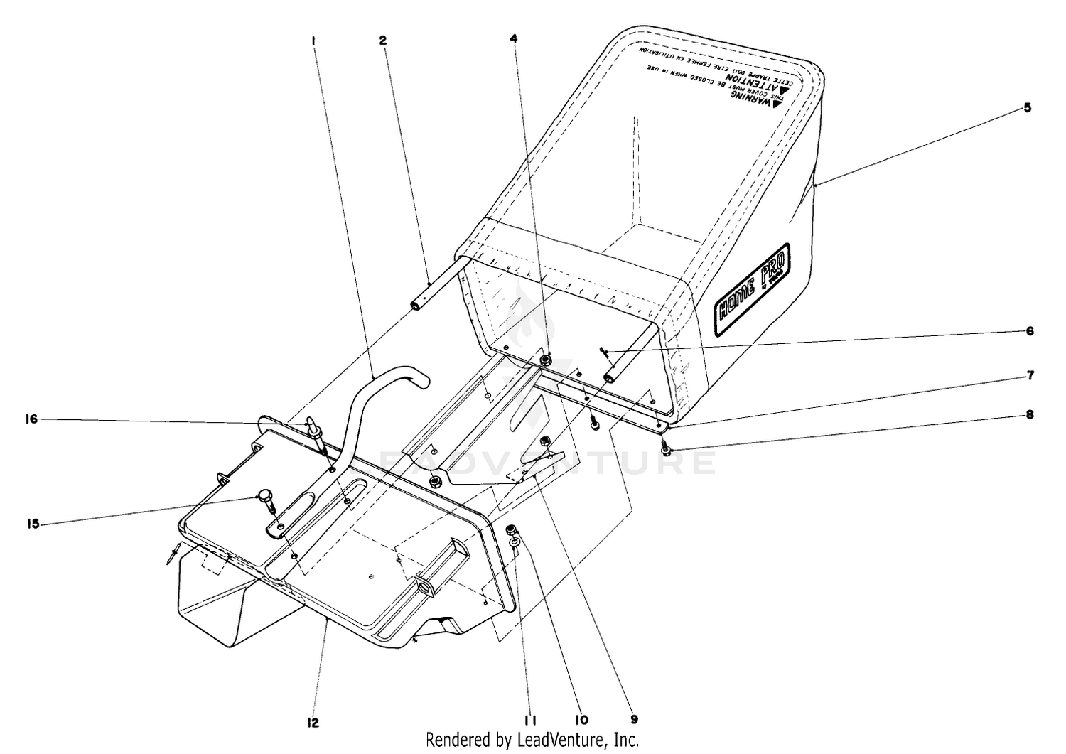 Grass Catcher Assembly (model No. 16820  16830)