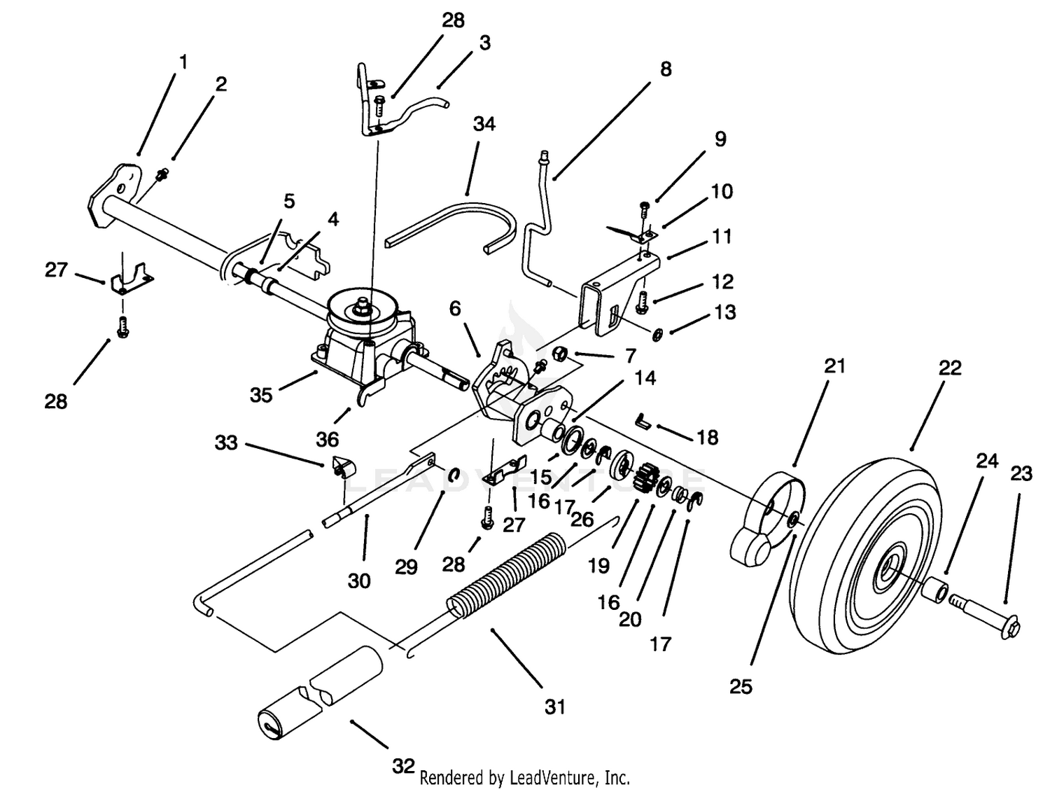 S. P. Rear Axle Assembly