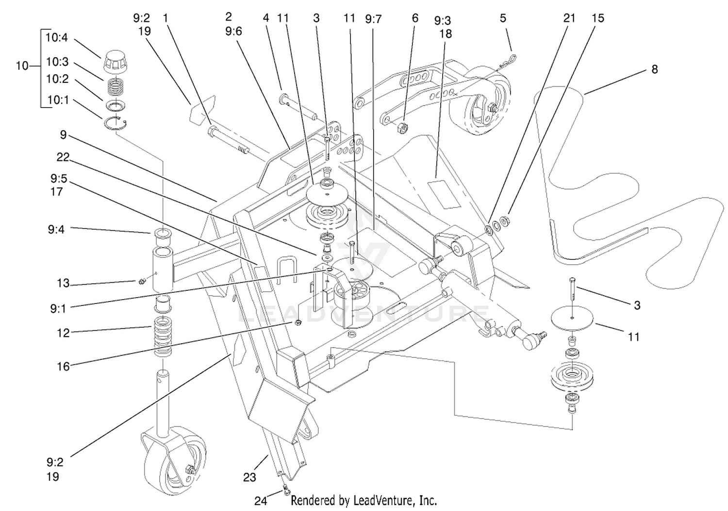 Right Hand Deck Assembly