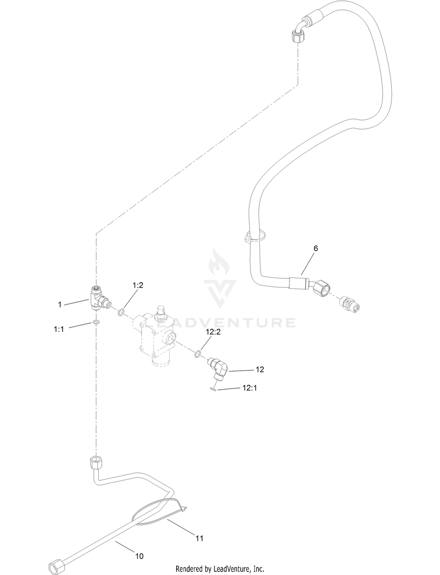 Lift Hydraulic Routing Assembly