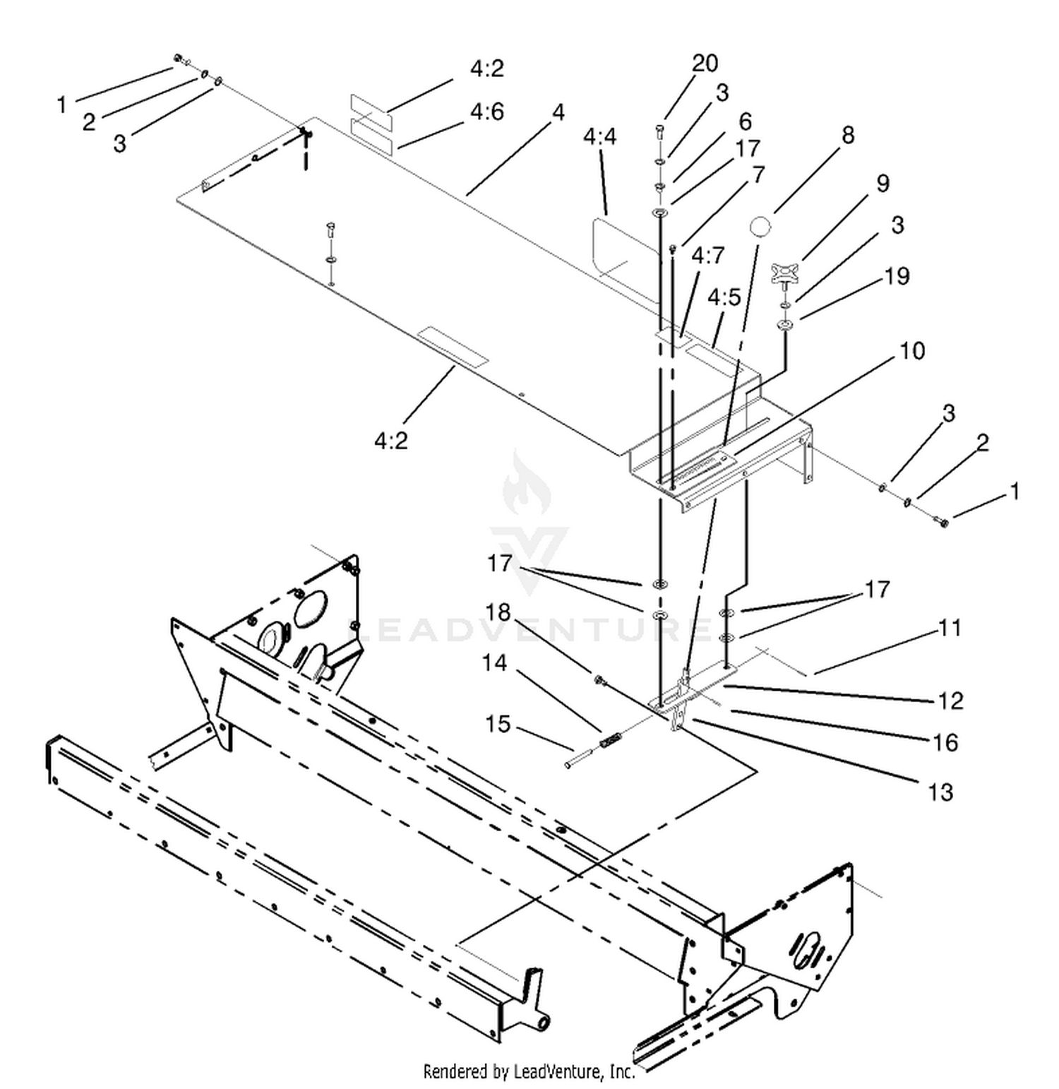 Gate Slide and Brush Guard Assembly