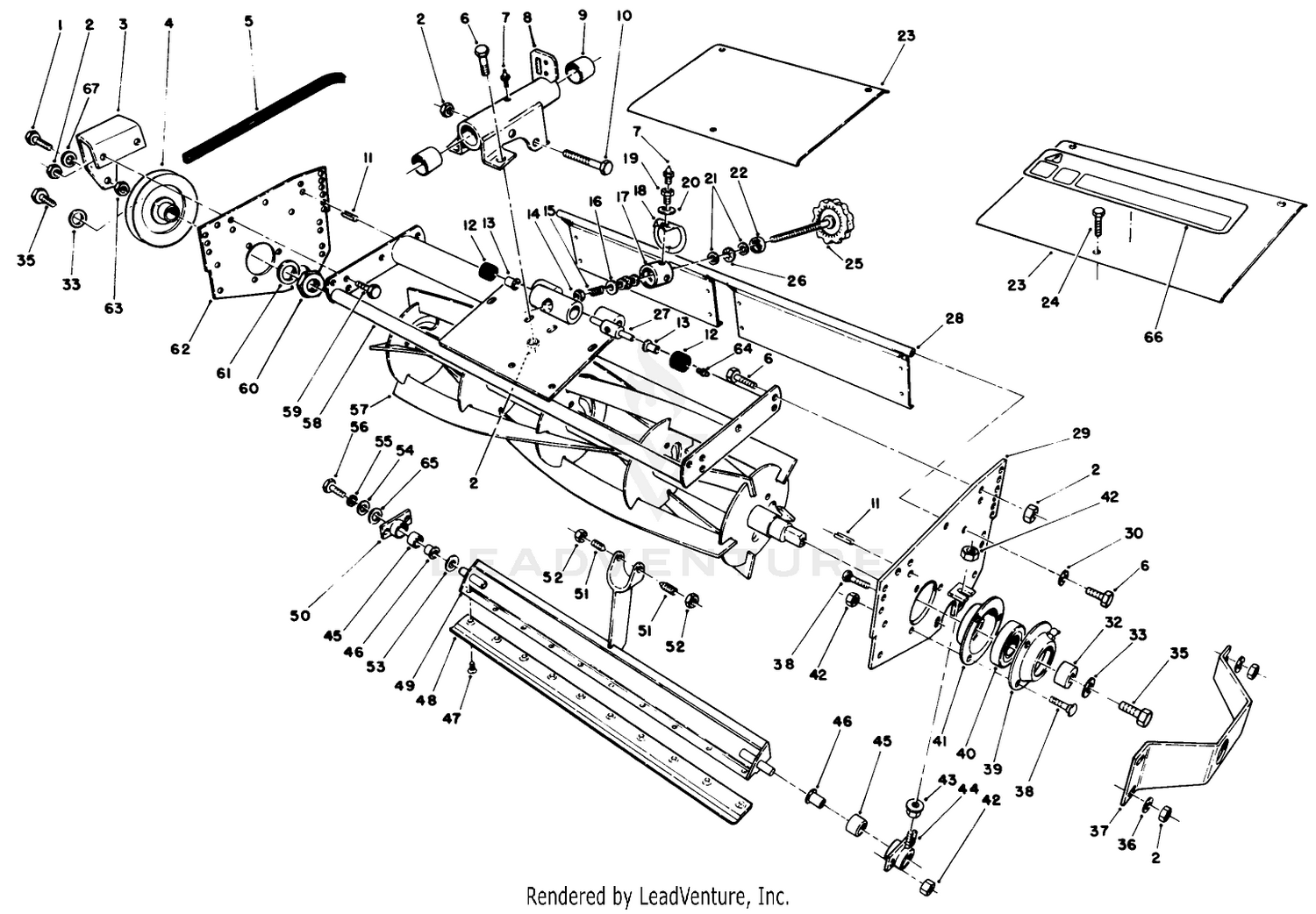 5 Blade Cutting Unit Reel Assembly (continued)