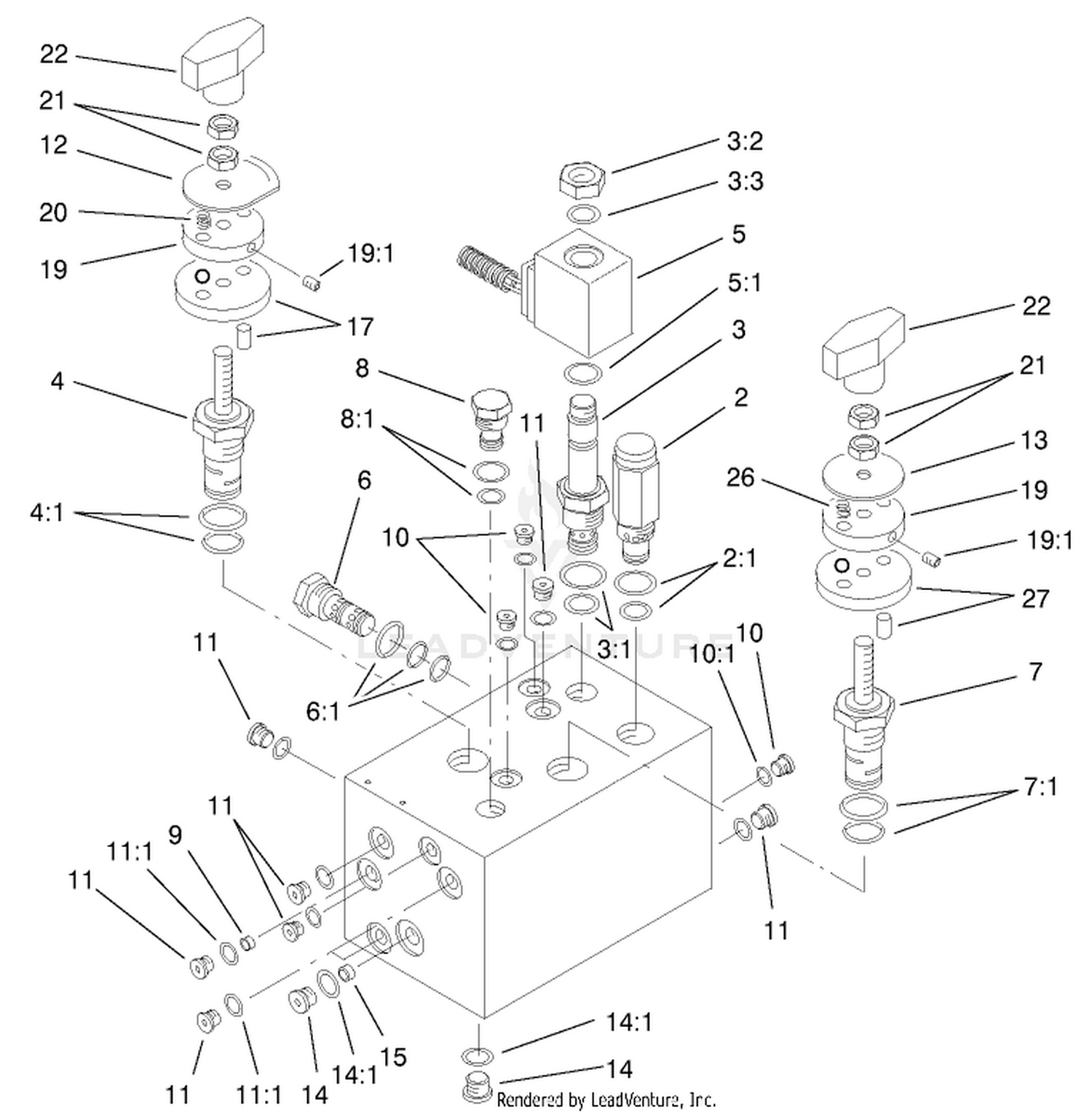 Hydraulic Manifold Assembly No. 95-8675