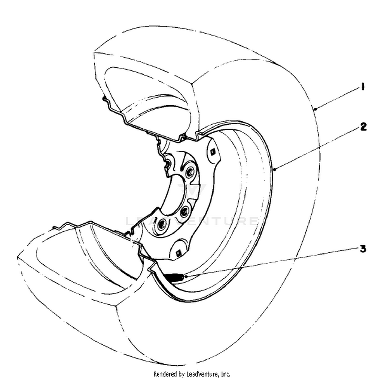 Tire  Wheel Assembly 23 X 10.50 X 12 (options) No. 36-1050