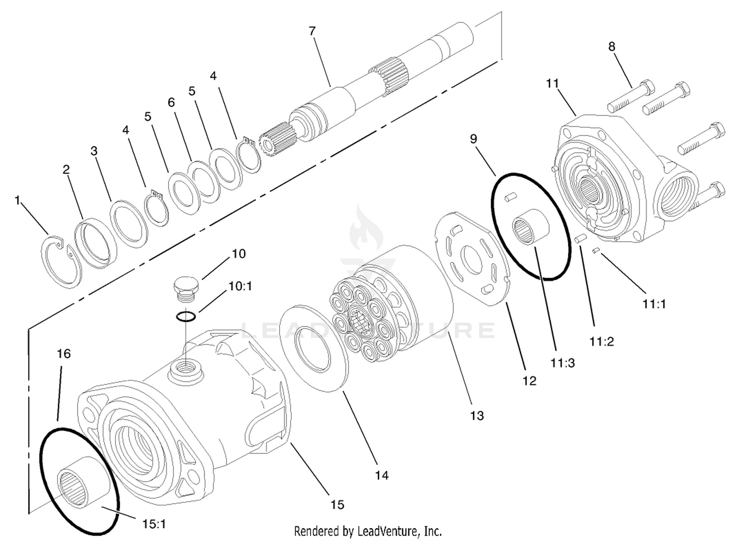 Hydraulic Motor Assembly No. 93-6488