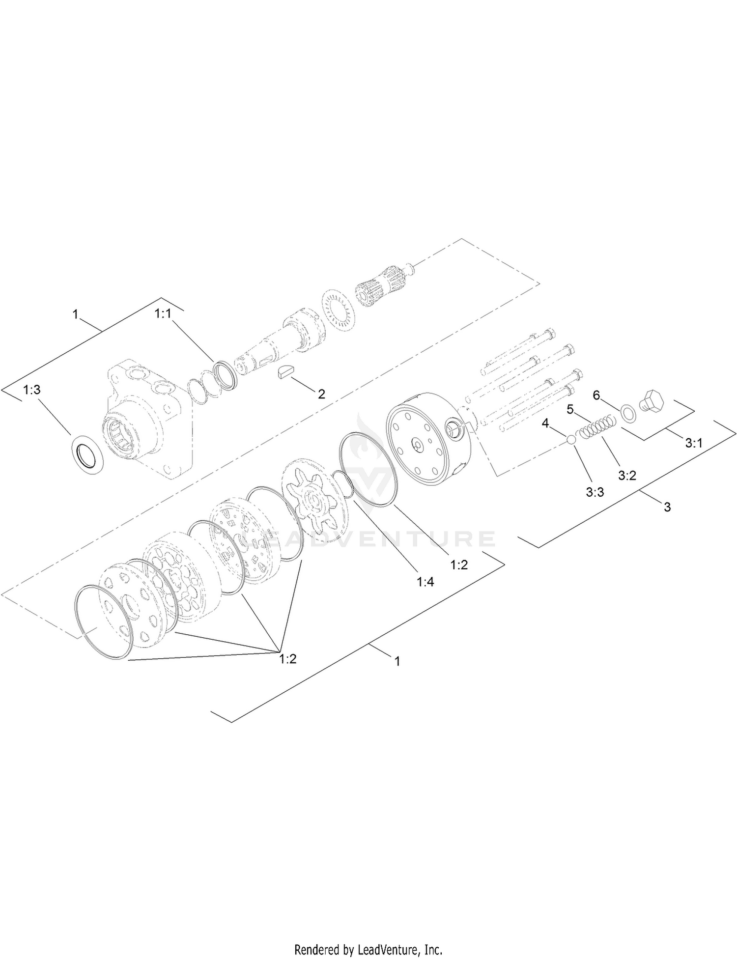Hydraulic Motor Assembly No. 108-2948