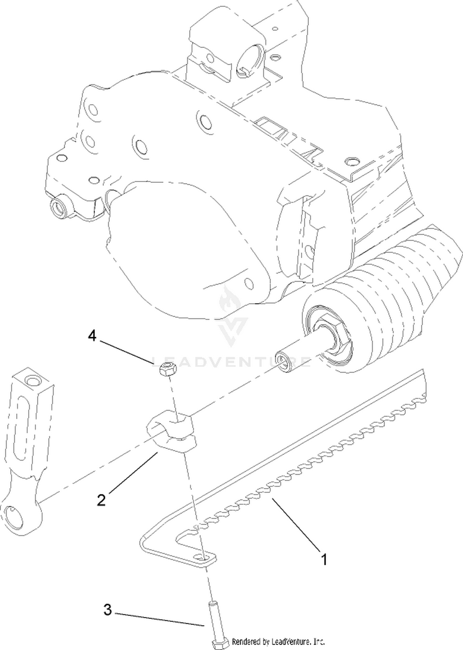 18 Inch Narrow Blade Scraper Assembly No. 110-2350
