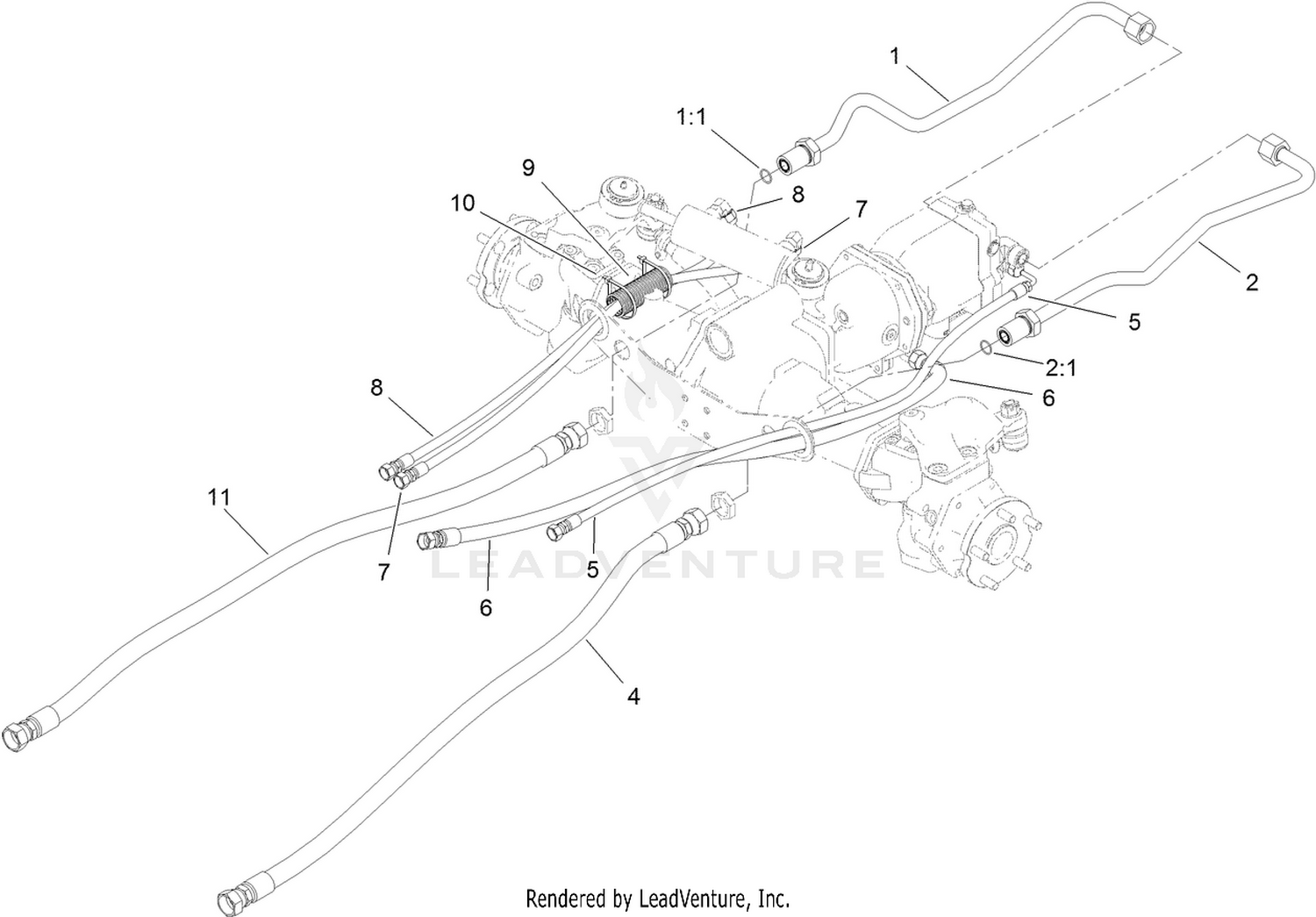 Hose and Tube Routing Assembly