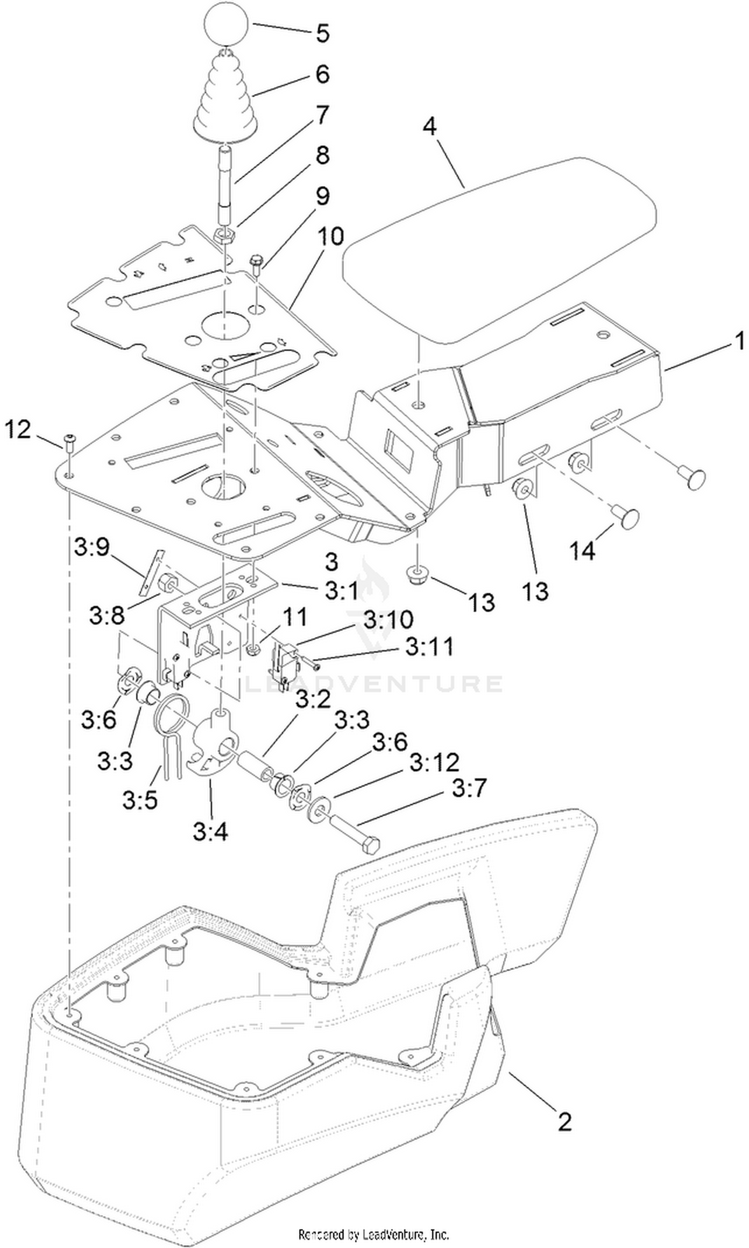 Console and Reel Control Assembly