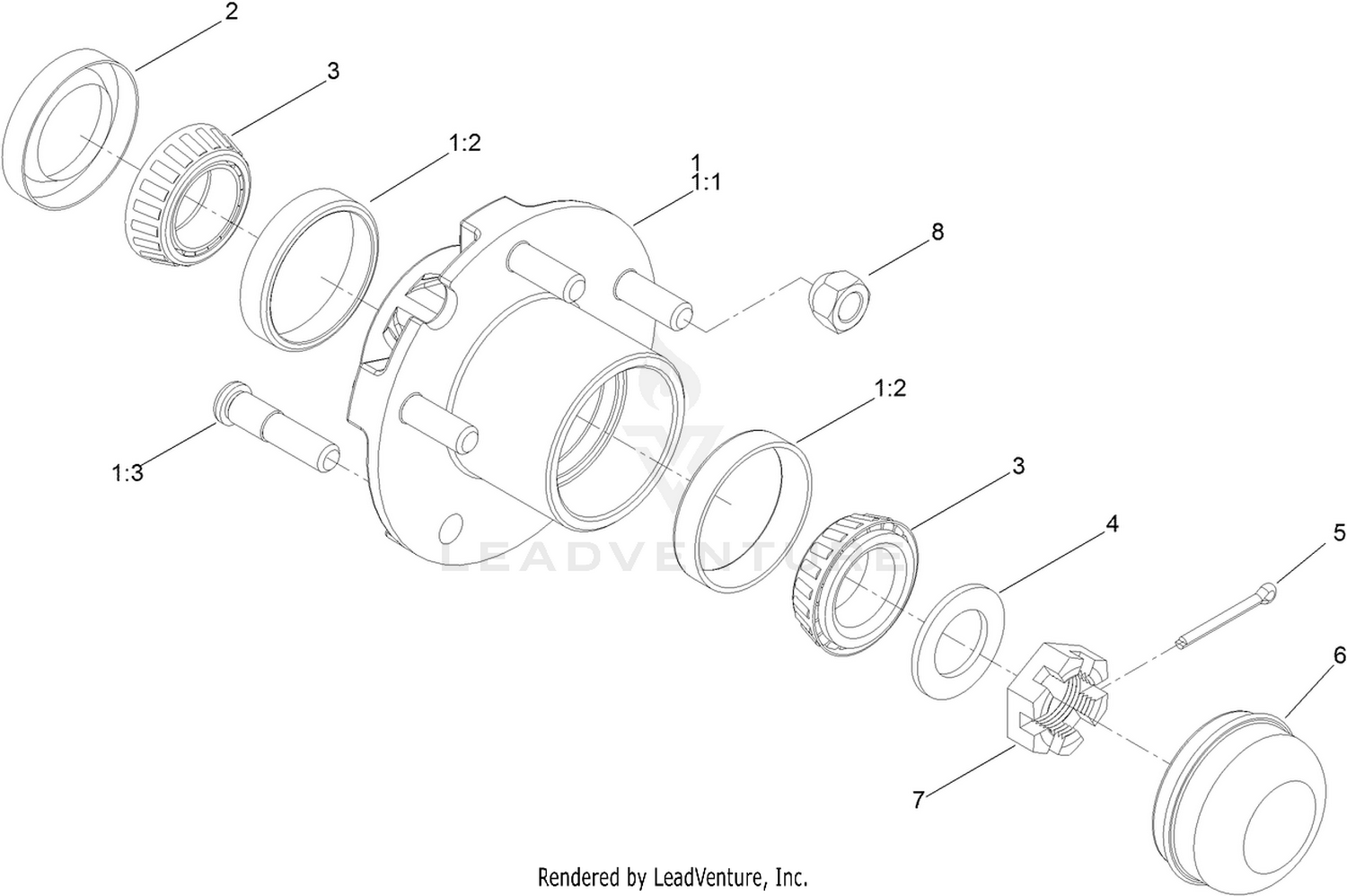 Hub Assembly No. 119-6003