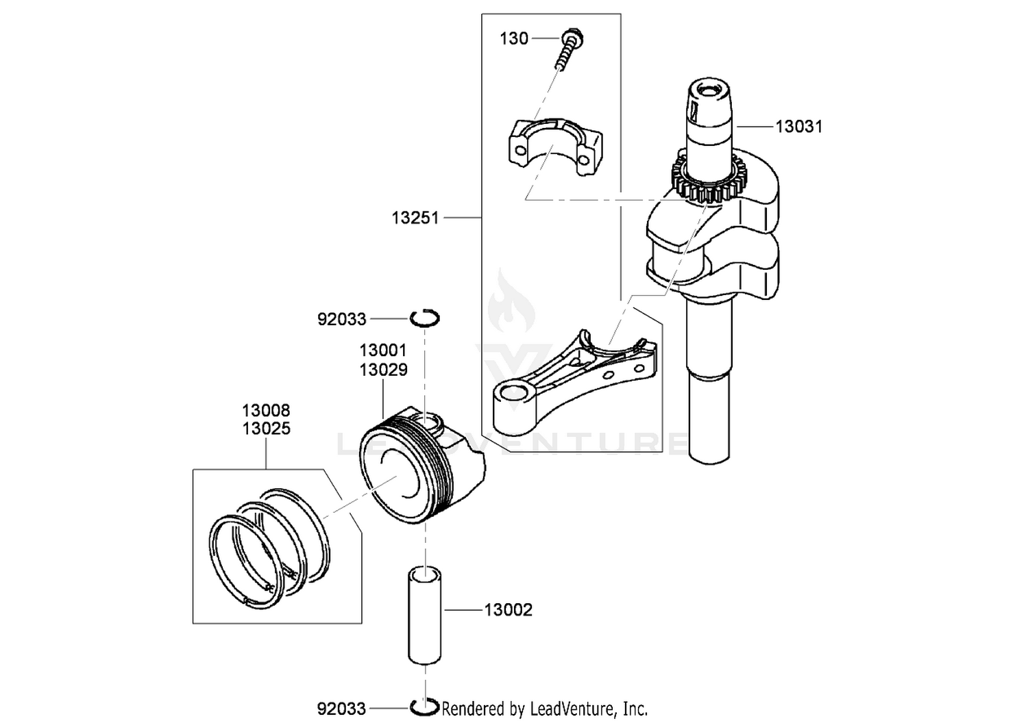 Piston and Crankshaft Assembly