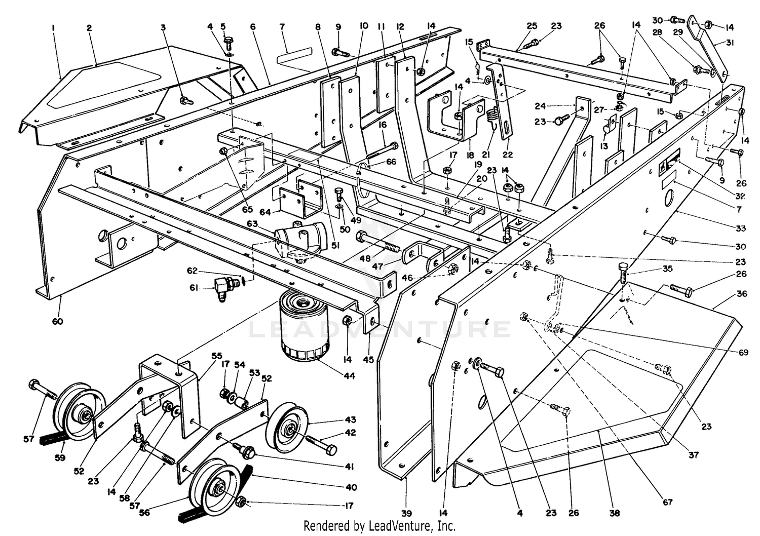 Frame  Jackshaft Assembly