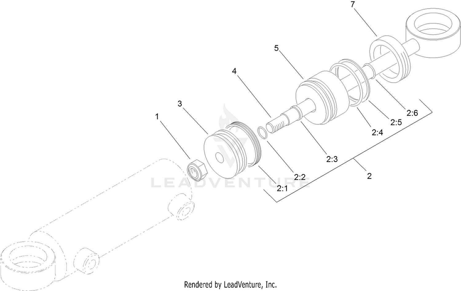Hydraulic Cylinder Assembly No. 99-2415