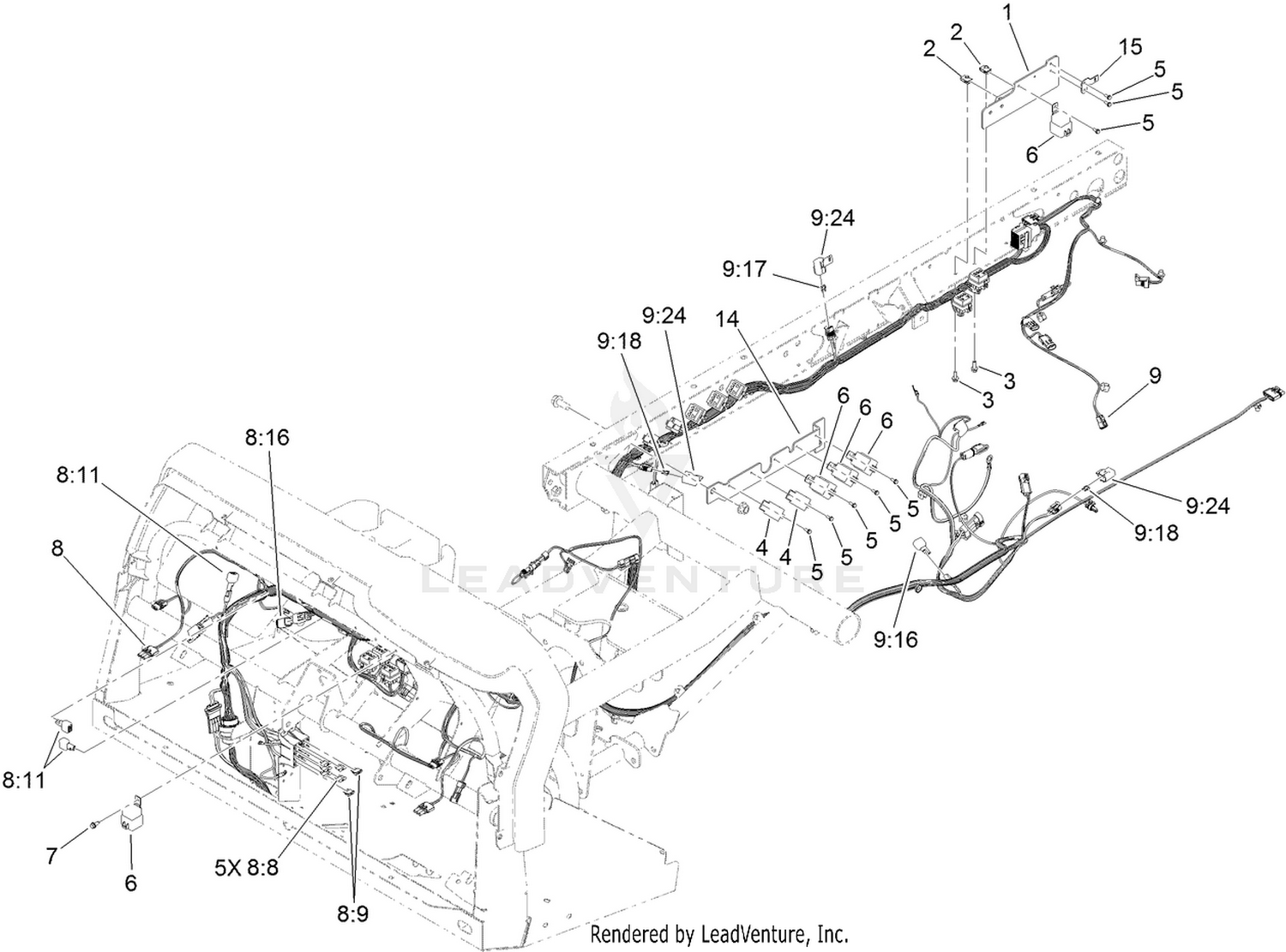 Front and Rear Wire Harness Assembly