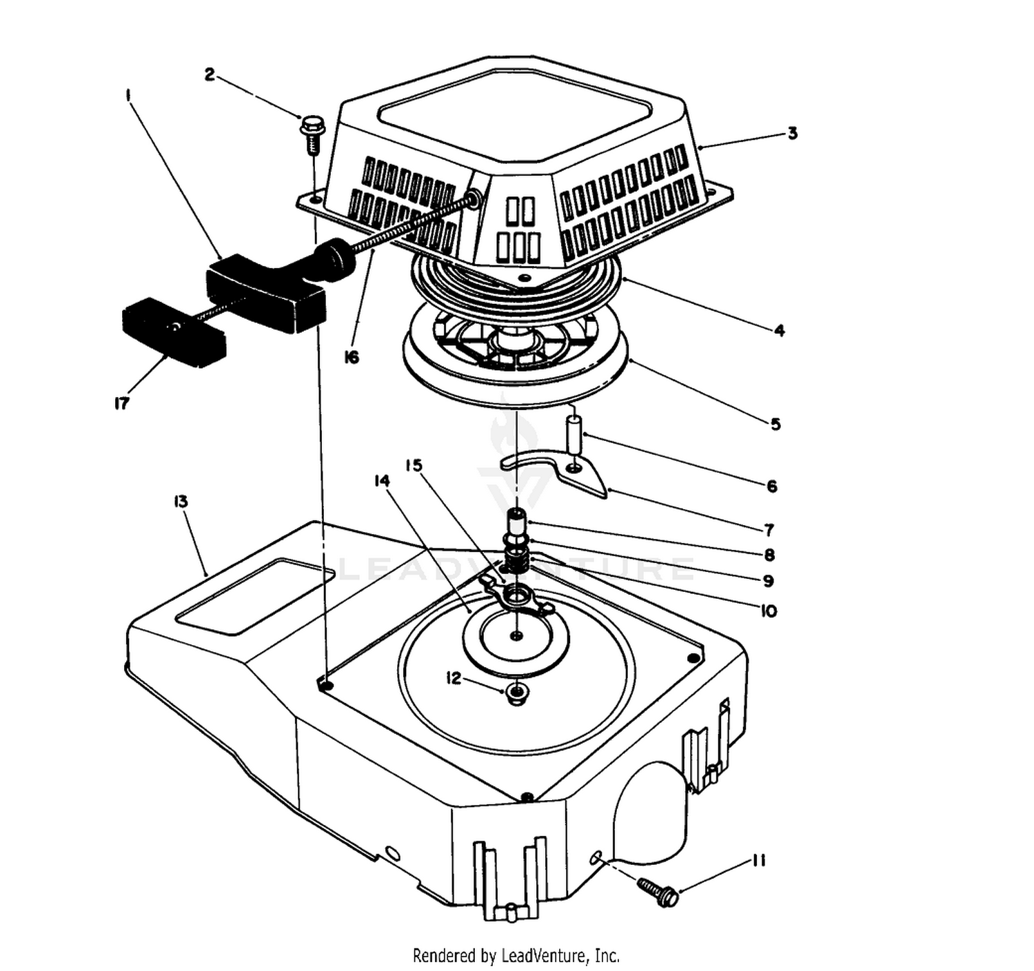 Recoil Assembly (engine Model No. Vmm1-2)