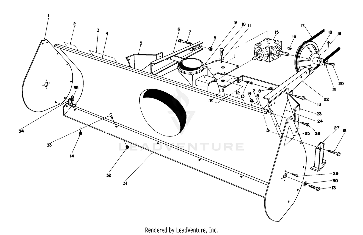 44" Snow Thrower Model No. 30761 (optional)